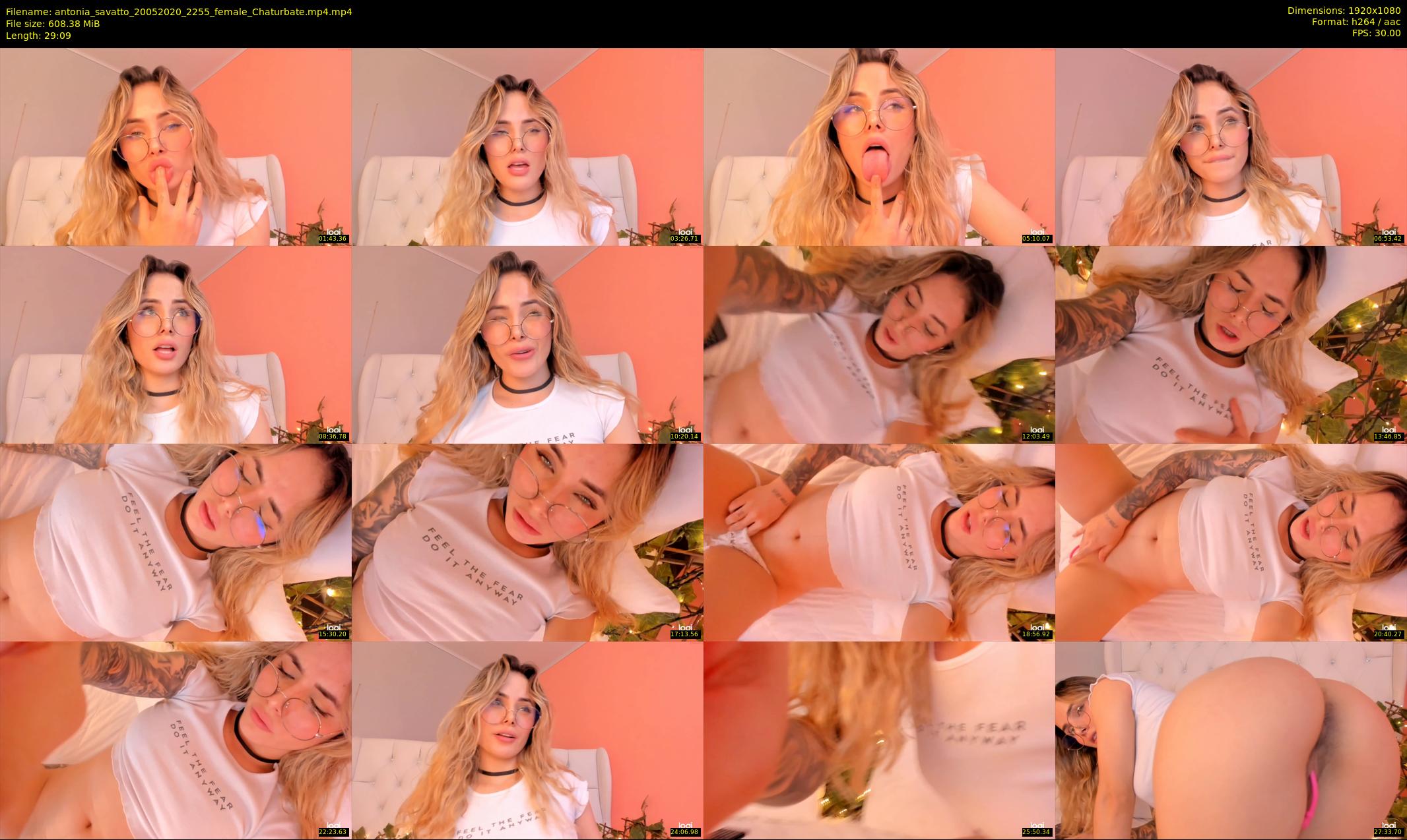 antonia_savatto — 30 minute Chaturbate female cam show recording, 1080p, May 20, 2020