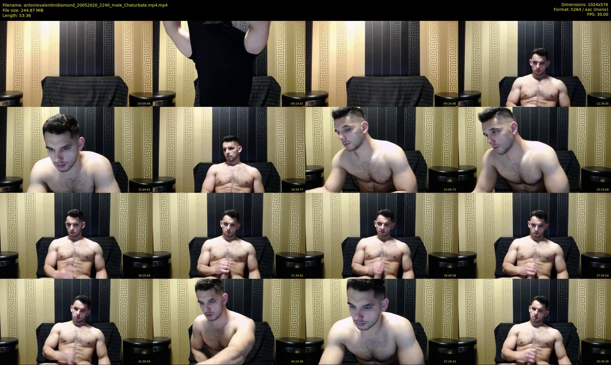 antoniovalentinidiamond — 54 minute Chaturbate male cam show recording, 480p, May 20, 2020