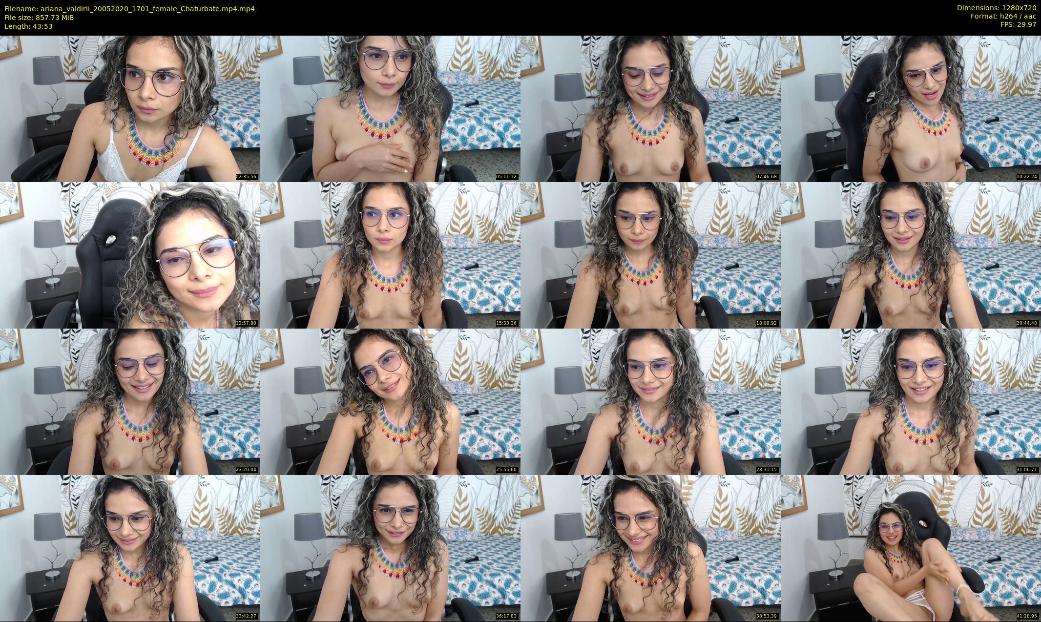 ariana_valdirii — 44 minute Chaturbate female cam show recording, 720p, May 20, 2020