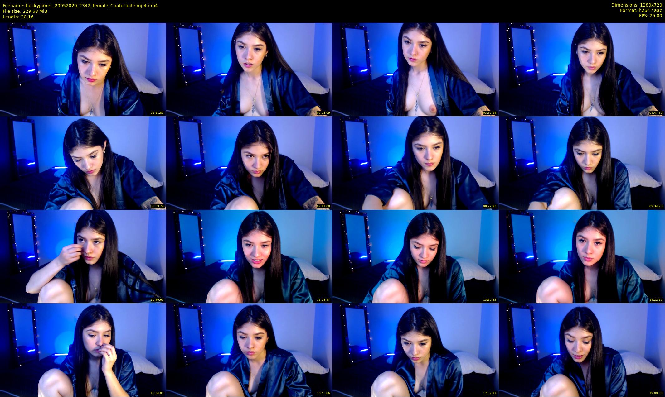 beckyjames — 21 minute Chaturbate female cam show recording, 720p, May 20, 2020