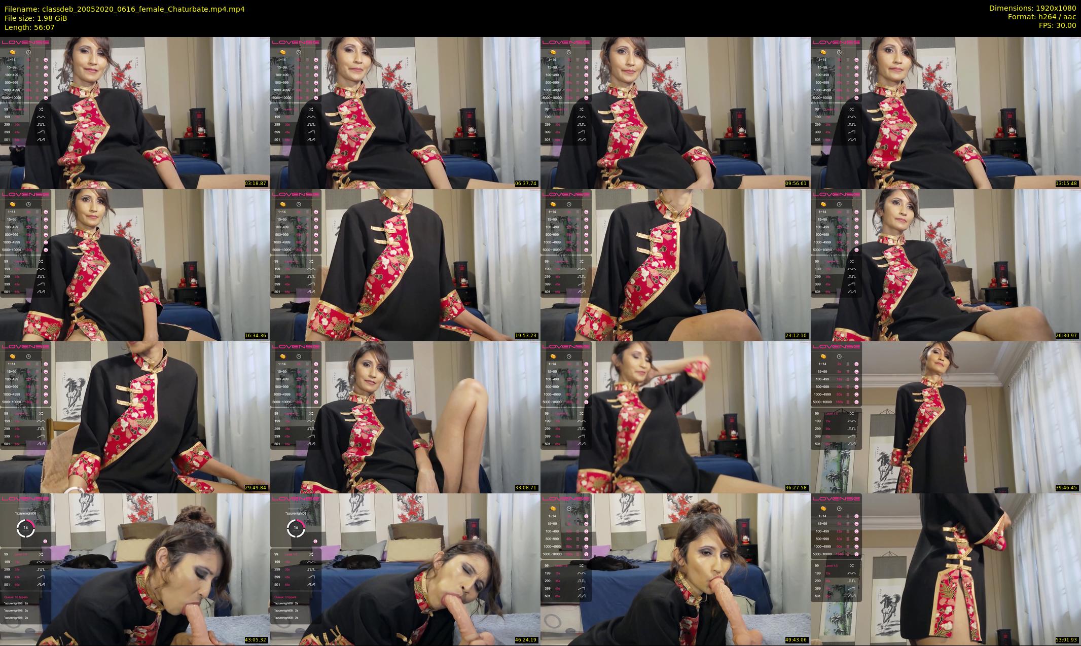 classdeb — 57 minute Chaturbate female cam show recording, 1080p, May 20, 2020