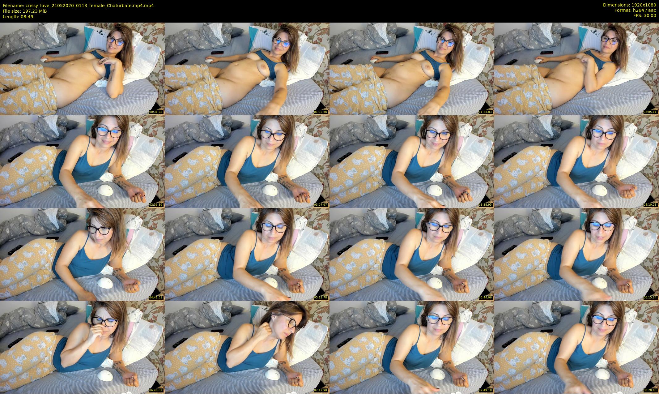 crissy_love — 9 minute Chaturbate female cam show recording, 1080p, May 21, 2020