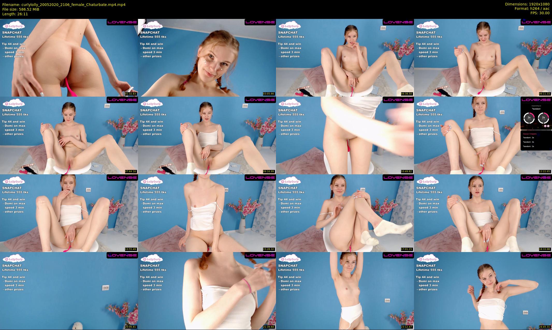 curlylolly — 27 minute Chaturbate female cam show recording, 1080p, May 20, 2020