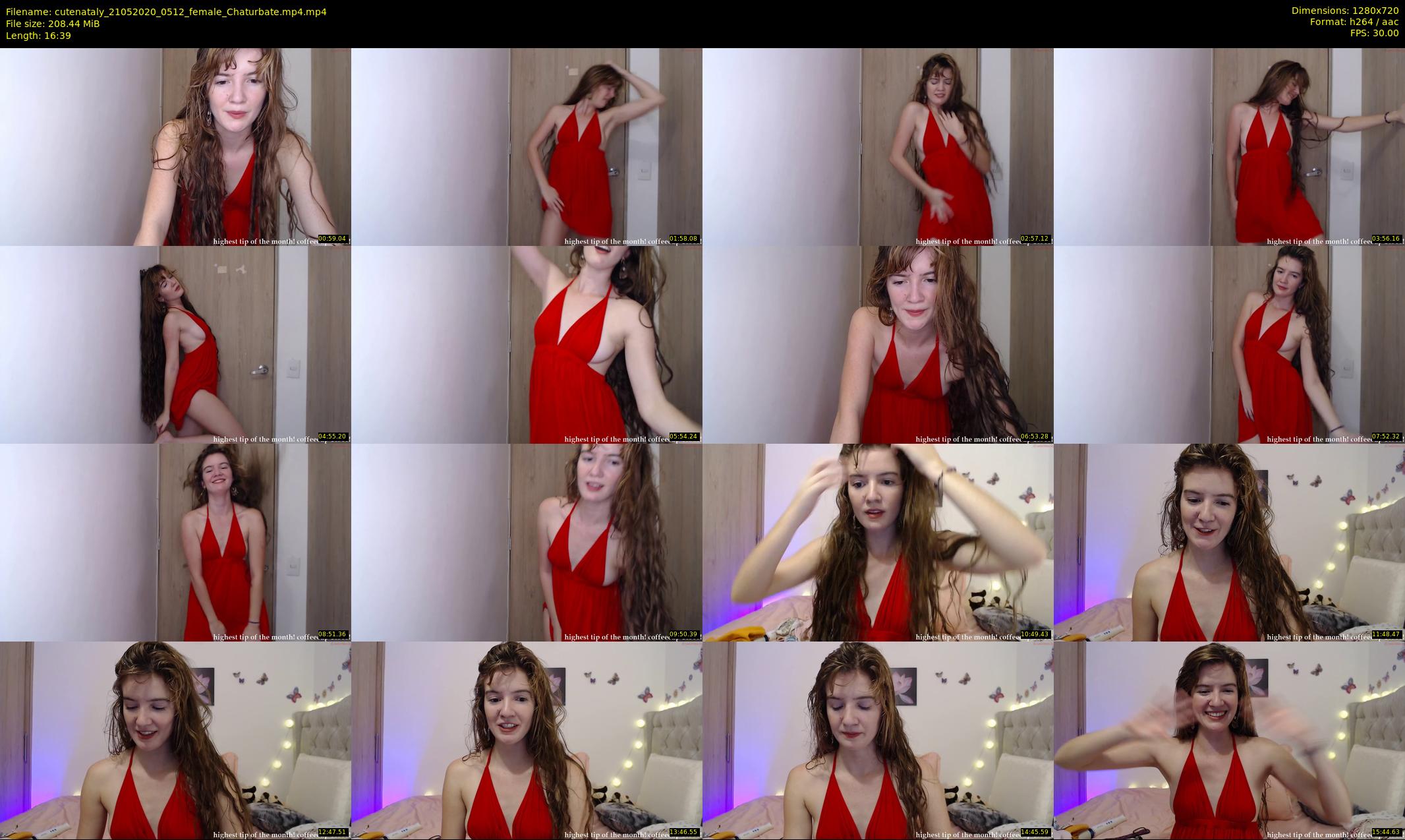 cutenataly — 17 minute Chaturbate female cam show recording, 720p, May 21, 2020