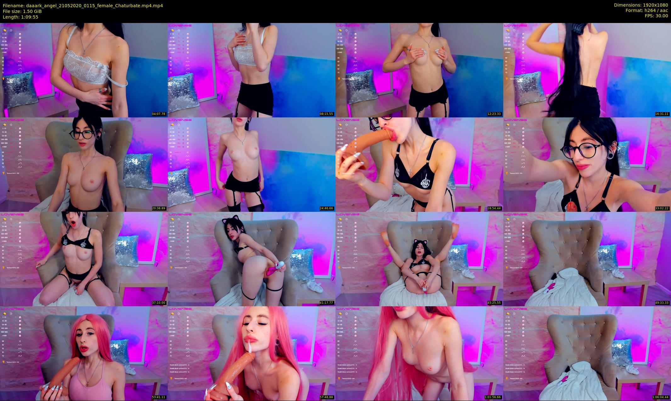 daaark_angel — 70 minute Chaturbate female cam show recording, 1080p, May 21, 2020