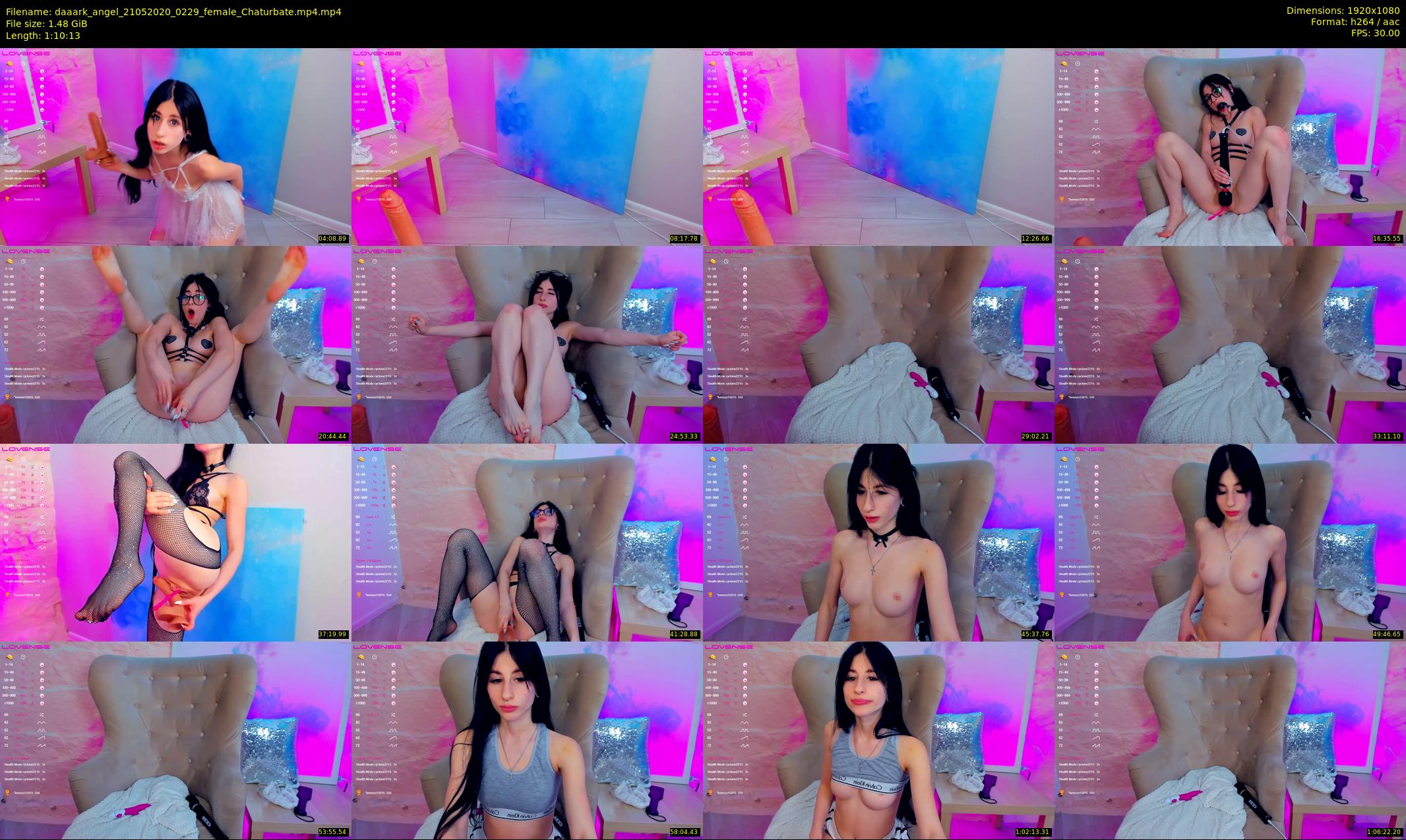 daaark_angel — 71 minute Chaturbate female cam show recording, 1080p, May 21, 2020