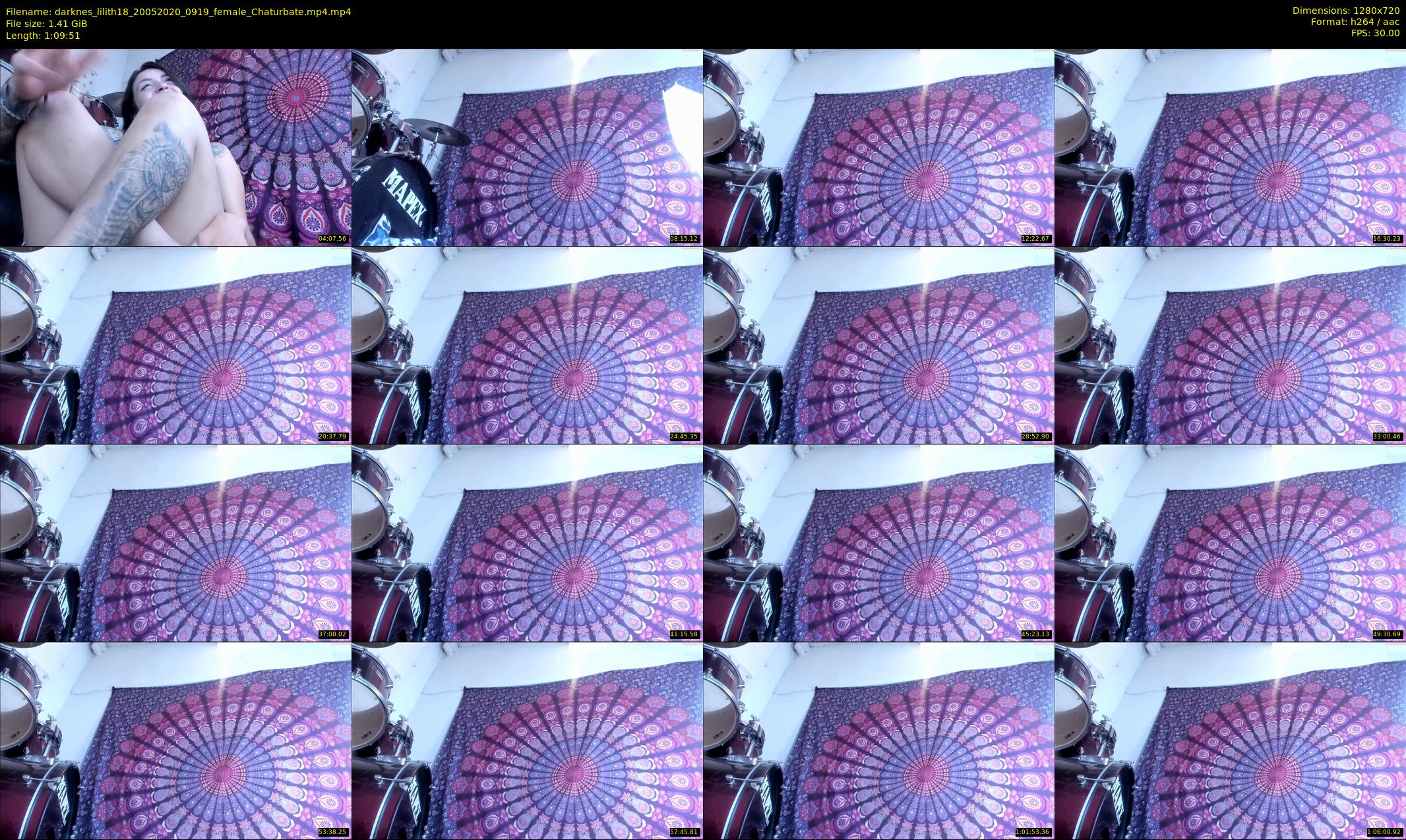 darknes_lilith18 — 70 minute Chaturbate female cam show recording, 720p, May 20, 2020