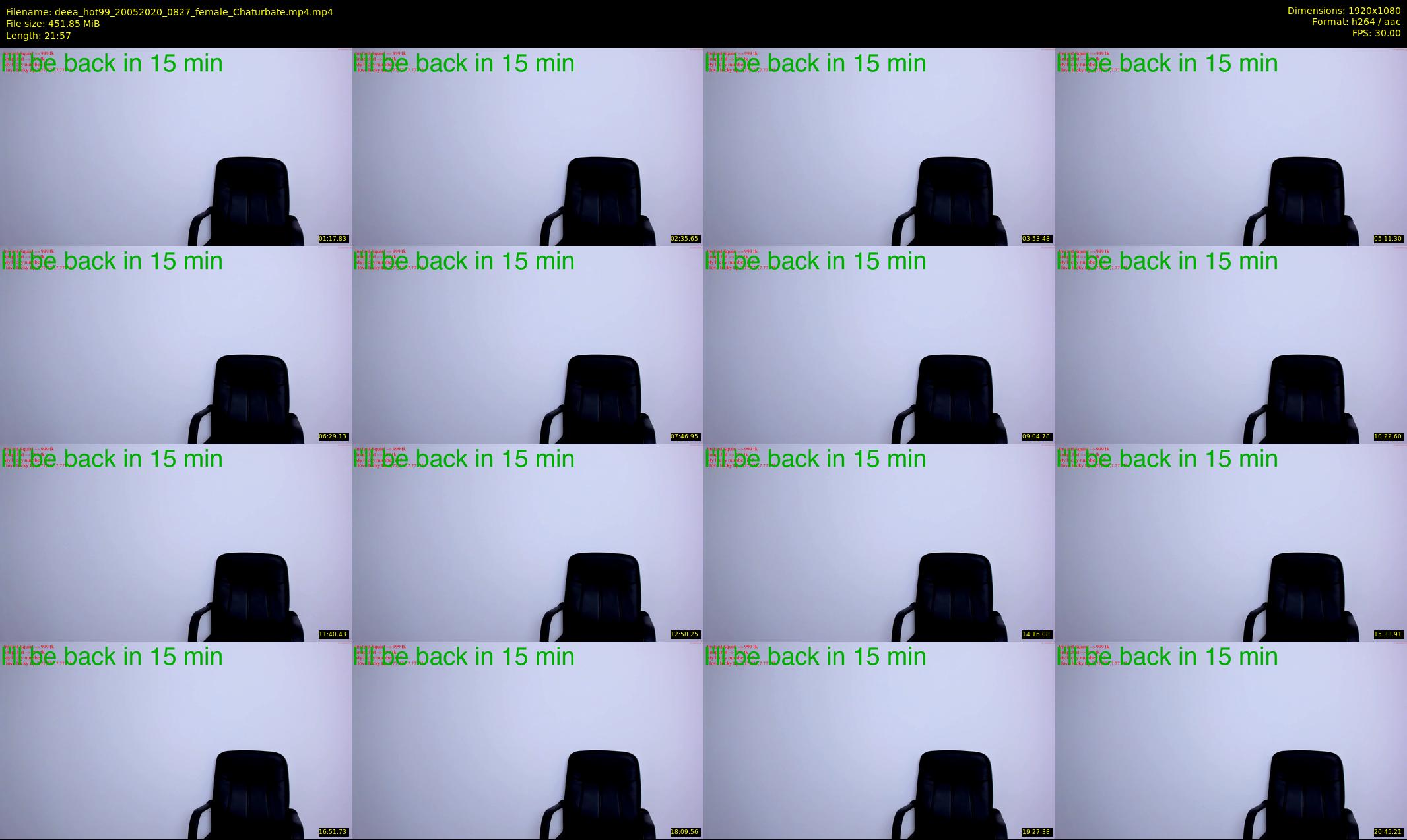 deea_hot99 — 22 minute Chaturbate female cam show recording, 1080p, May 20, 2020