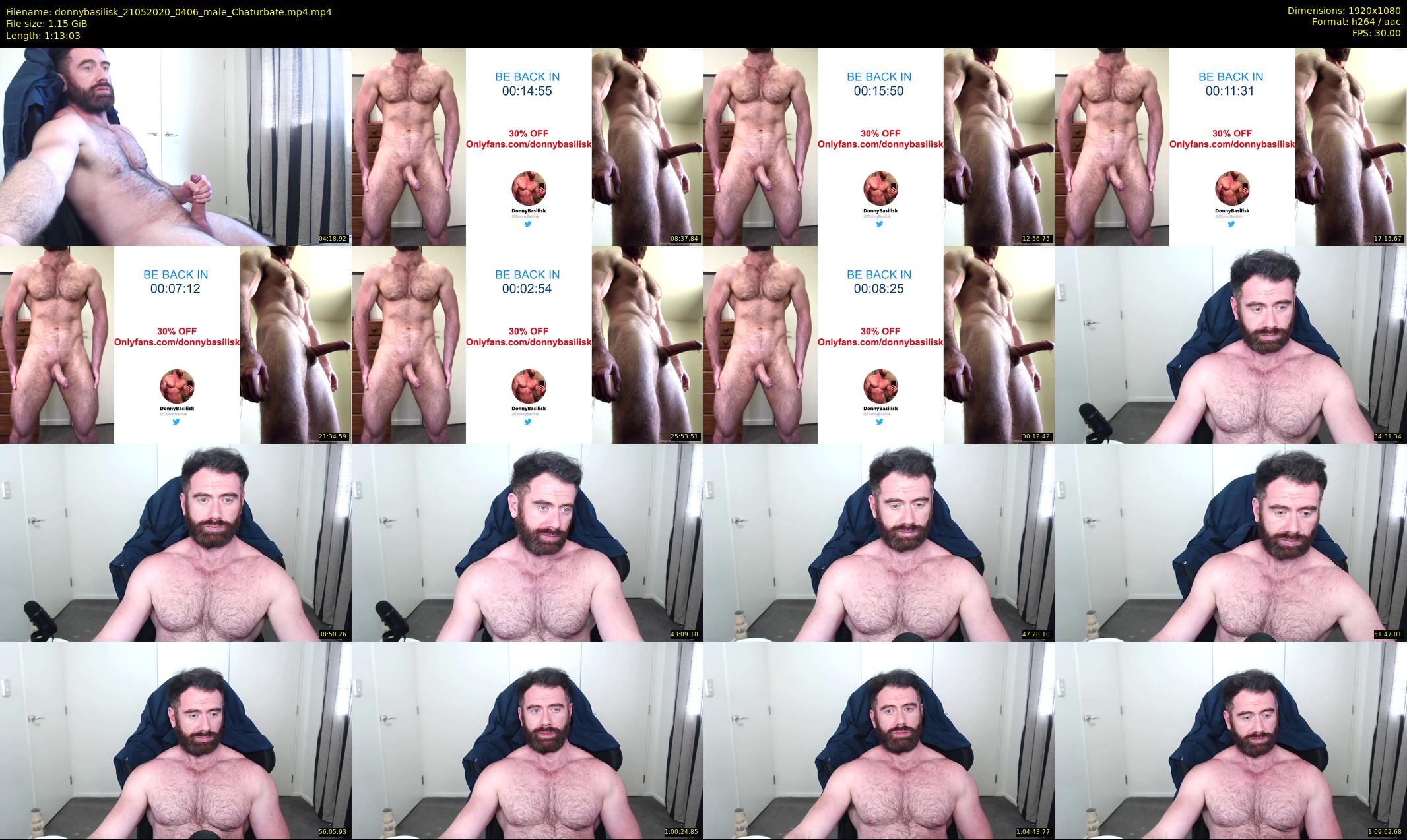 donnybasilisk — 74 minute Chaturbate male cam show recording, 1080p, May 21, 2020