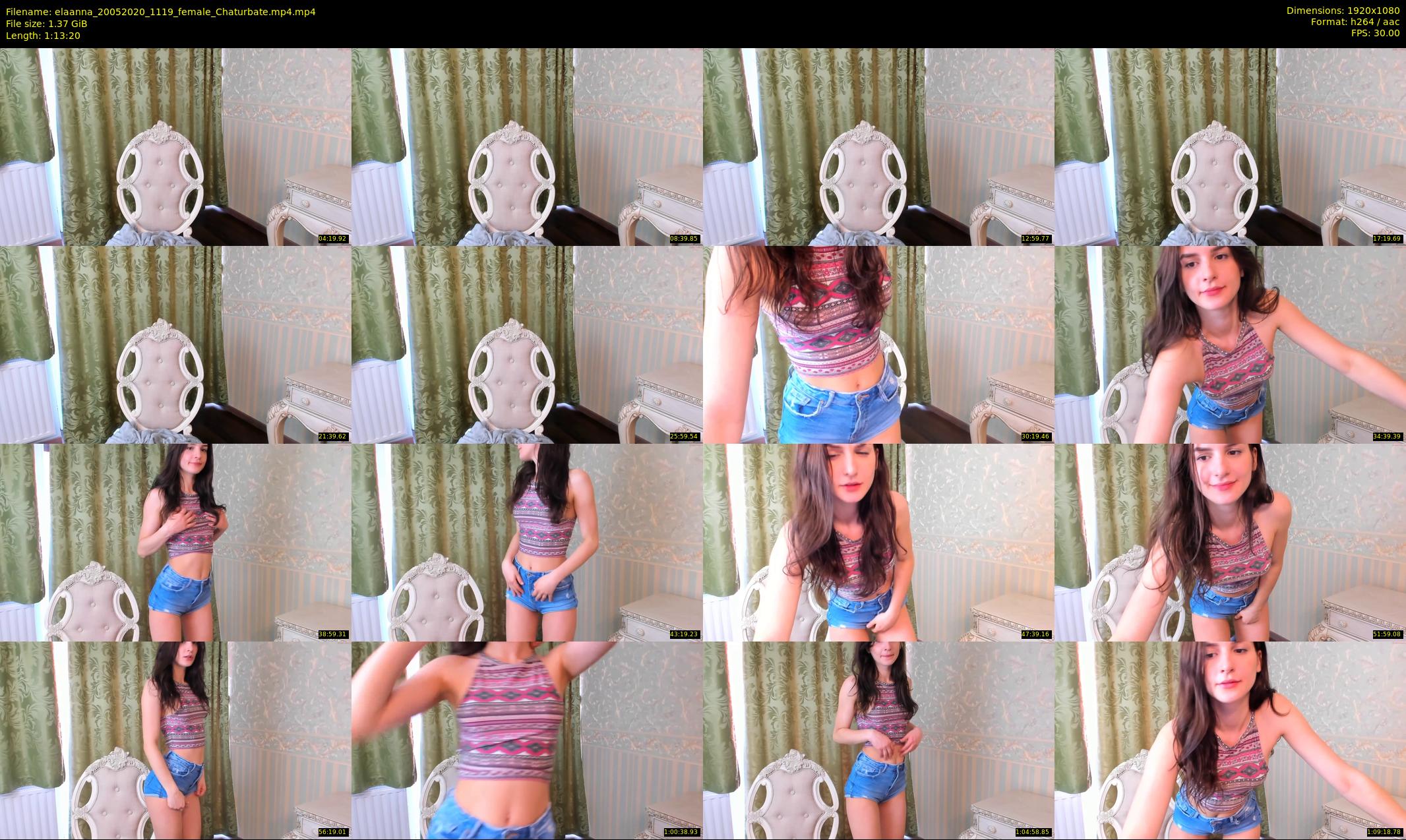 elaanna — 74 minute Chaturbate female cam show recording, 1080p, May 20, 2020