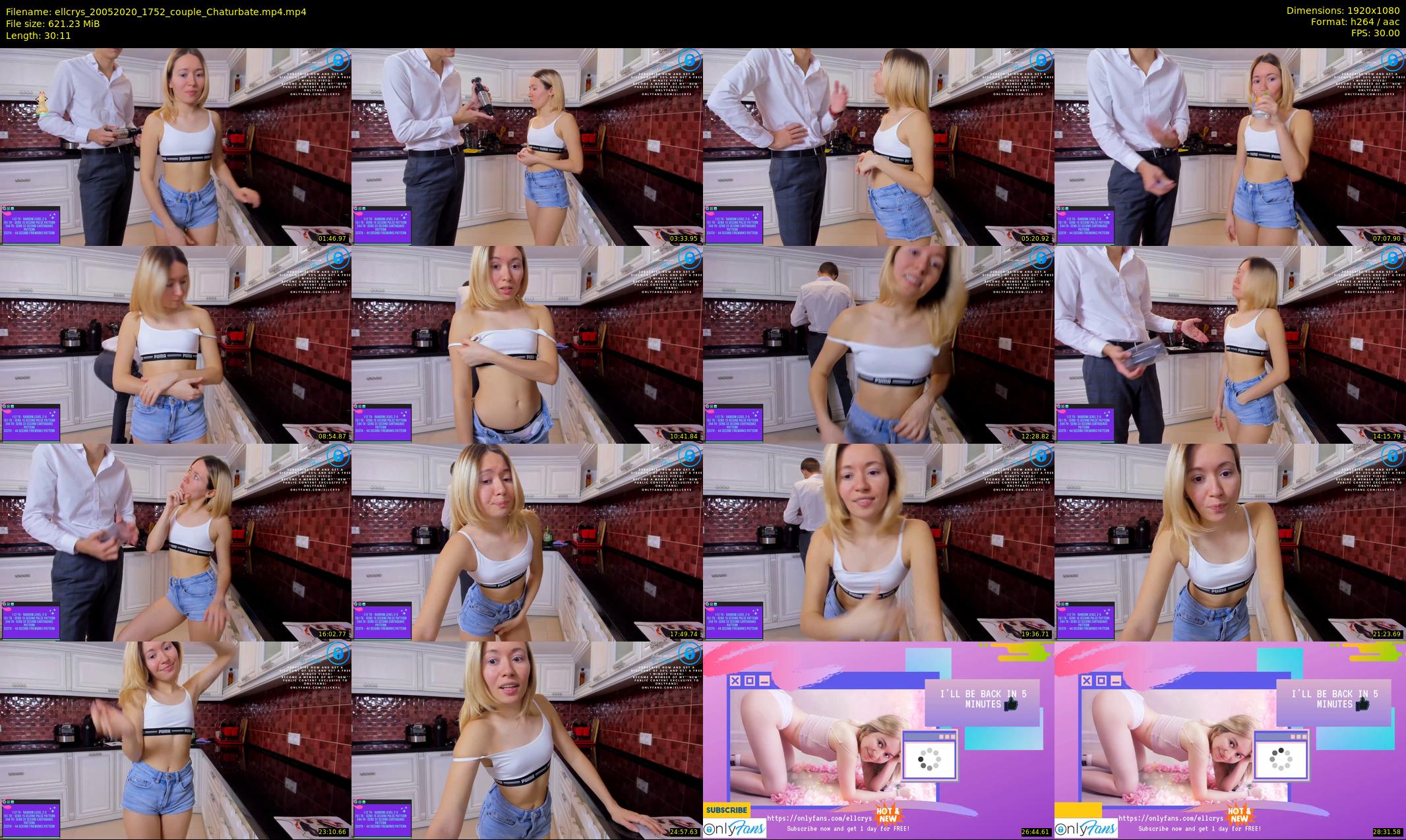 ellcrys — 31 minute Chaturbate couple cam show recording, 1080p, May 20, 2020