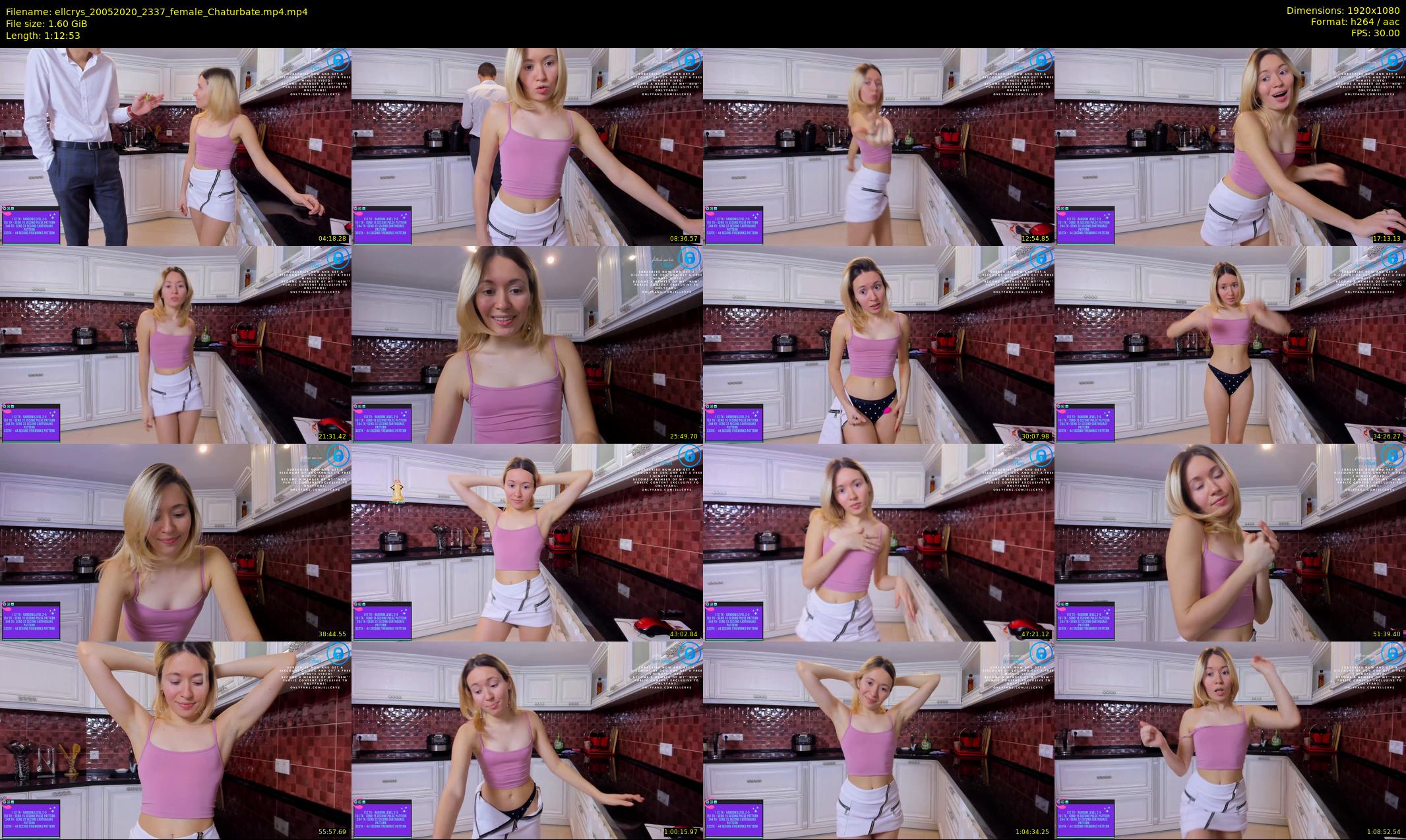 ellcrys — 73 minute Chaturbate couple cam show recording, 1080p, May 20, 2020