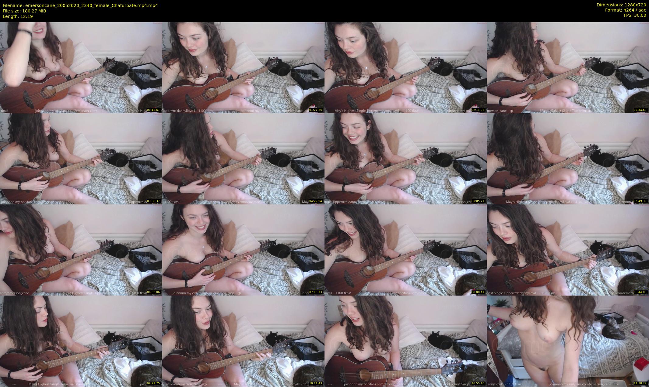 emersoncane — 13 minute Chaturbate female cam show recording, 720p, May 20, 2020