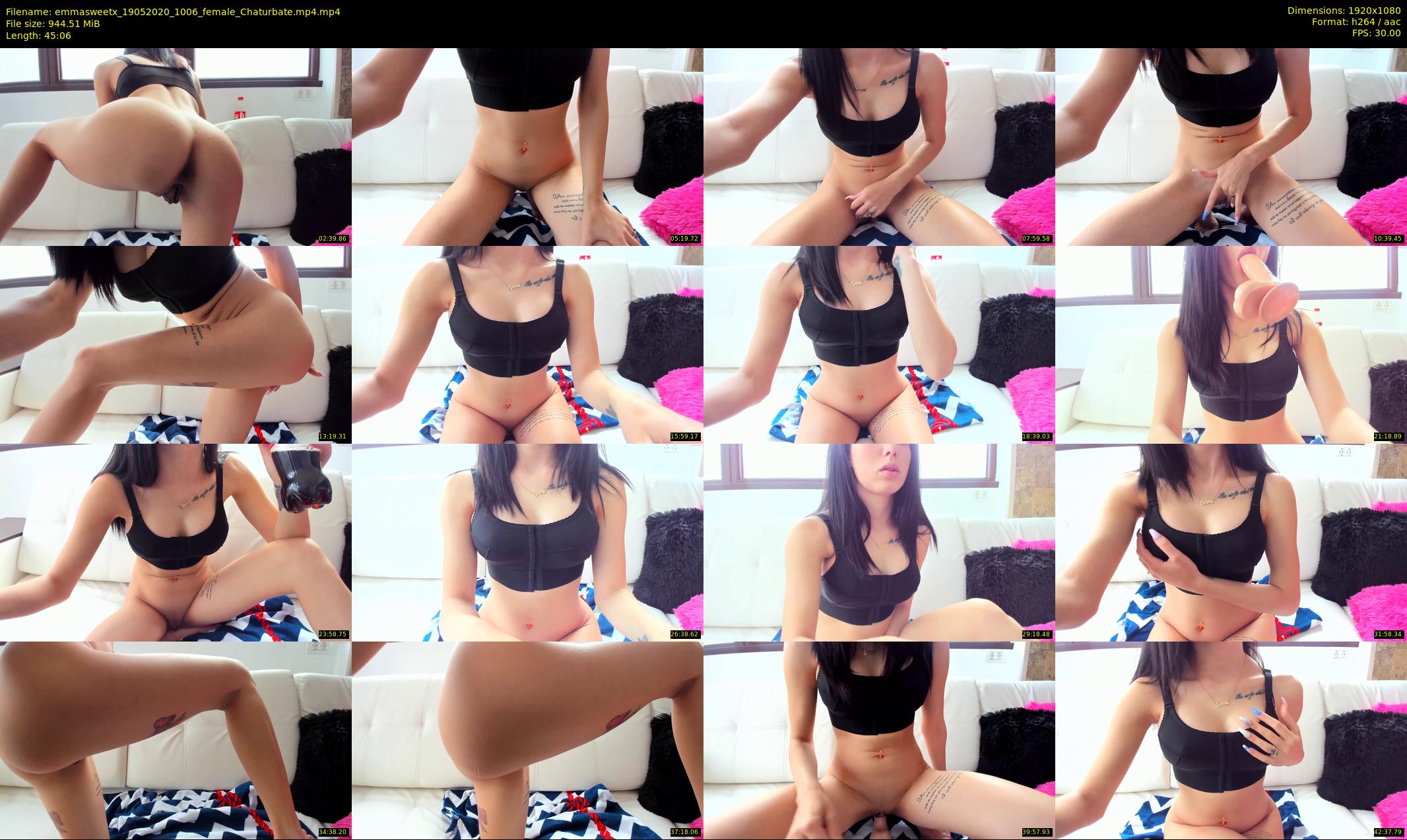 emmasweetx — 46 minute Chaturbate couple cam show recording, 1080p, May 19, 2020