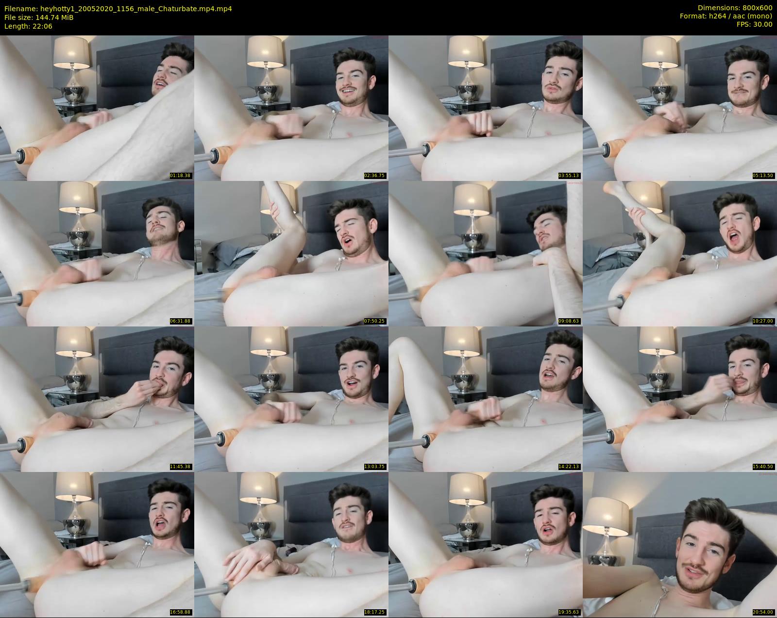 heyhotty1 — 23 minute Chaturbate male cam show recording, 480p, May 20, 2020