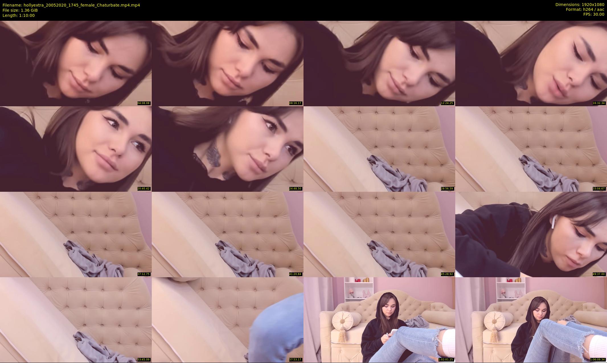 hollyextra — 70 minute Chaturbate female cam show recording, 1080p, May 20, 2020