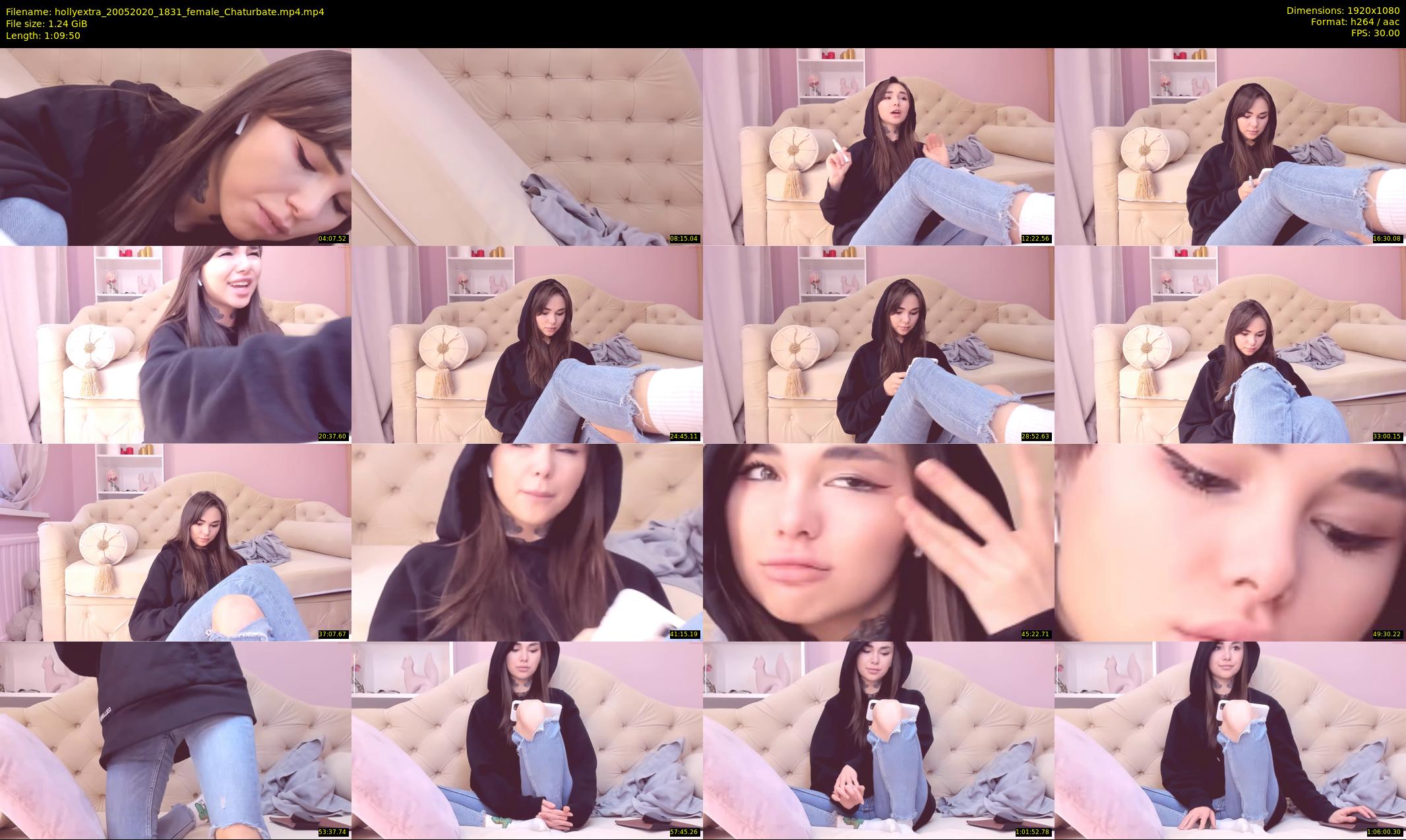 hollyextra — 70 minute Chaturbate female cam show recording, 1080p, May 20, 2020