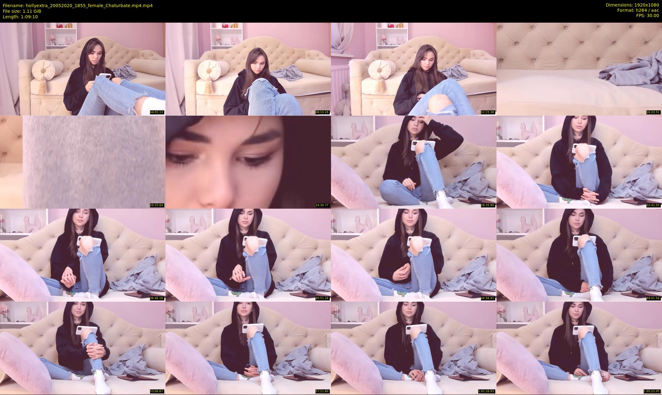 hollyextra — 70 minute Chaturbate female cam show recording, 1080p, May 20, 2020