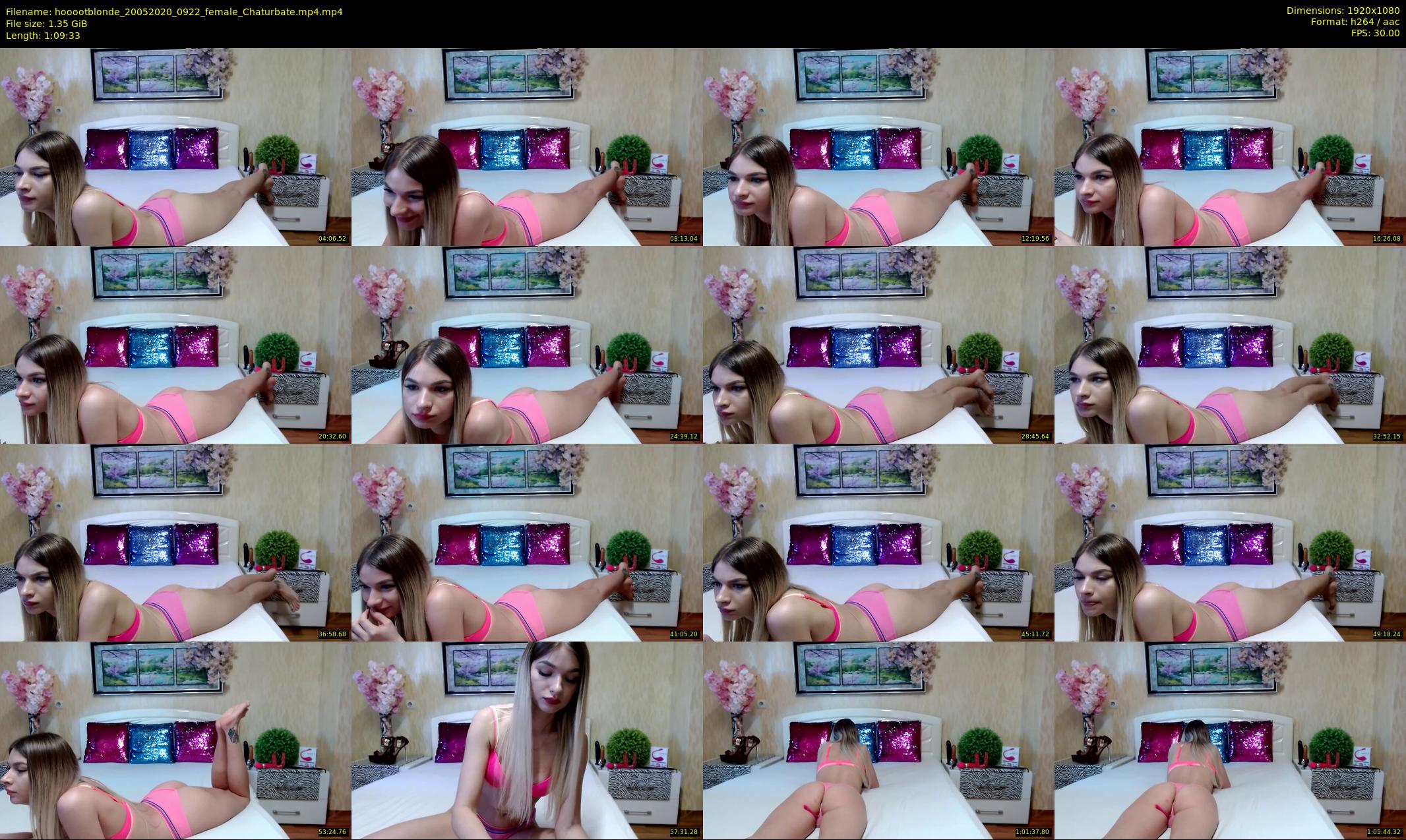 hooootblonde — 70 minute Chaturbate female cam show recording, 1080p, May 20, 2020