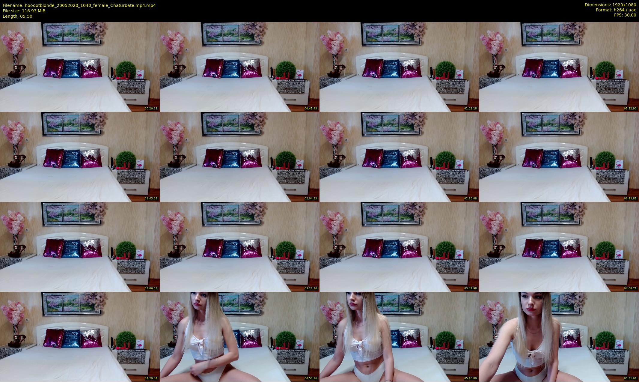hooootblonde — 6 minute Chaturbate female cam show recording, 1080p, May 20, 2020