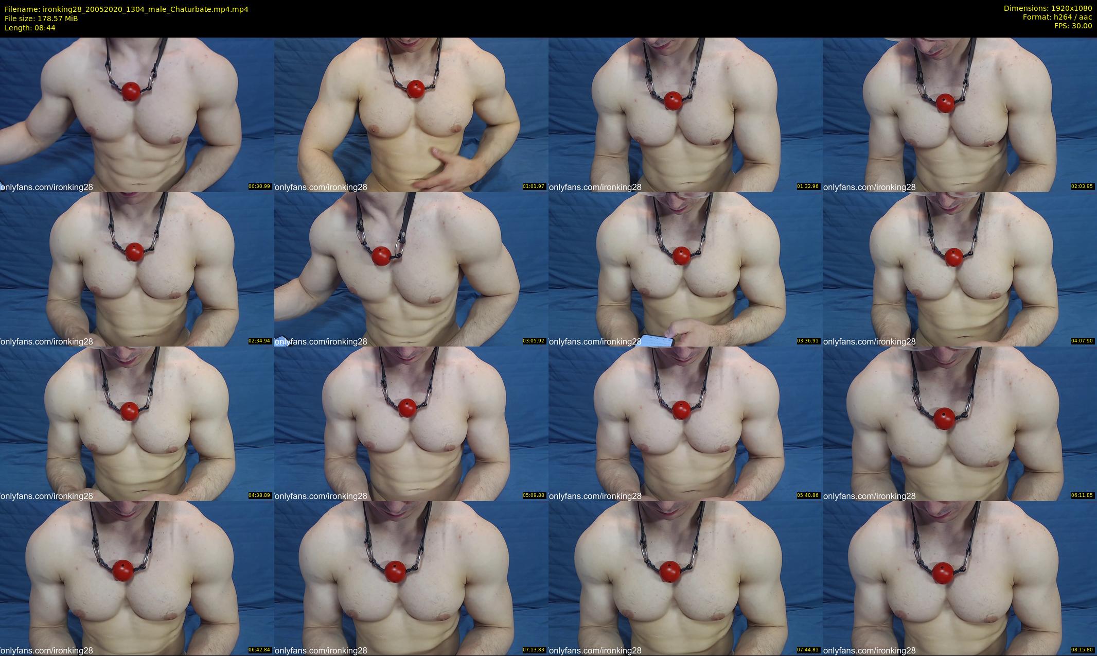 ironking28 — 9 minute Chaturbate male cam show recording, 1080p, May 20, 2020