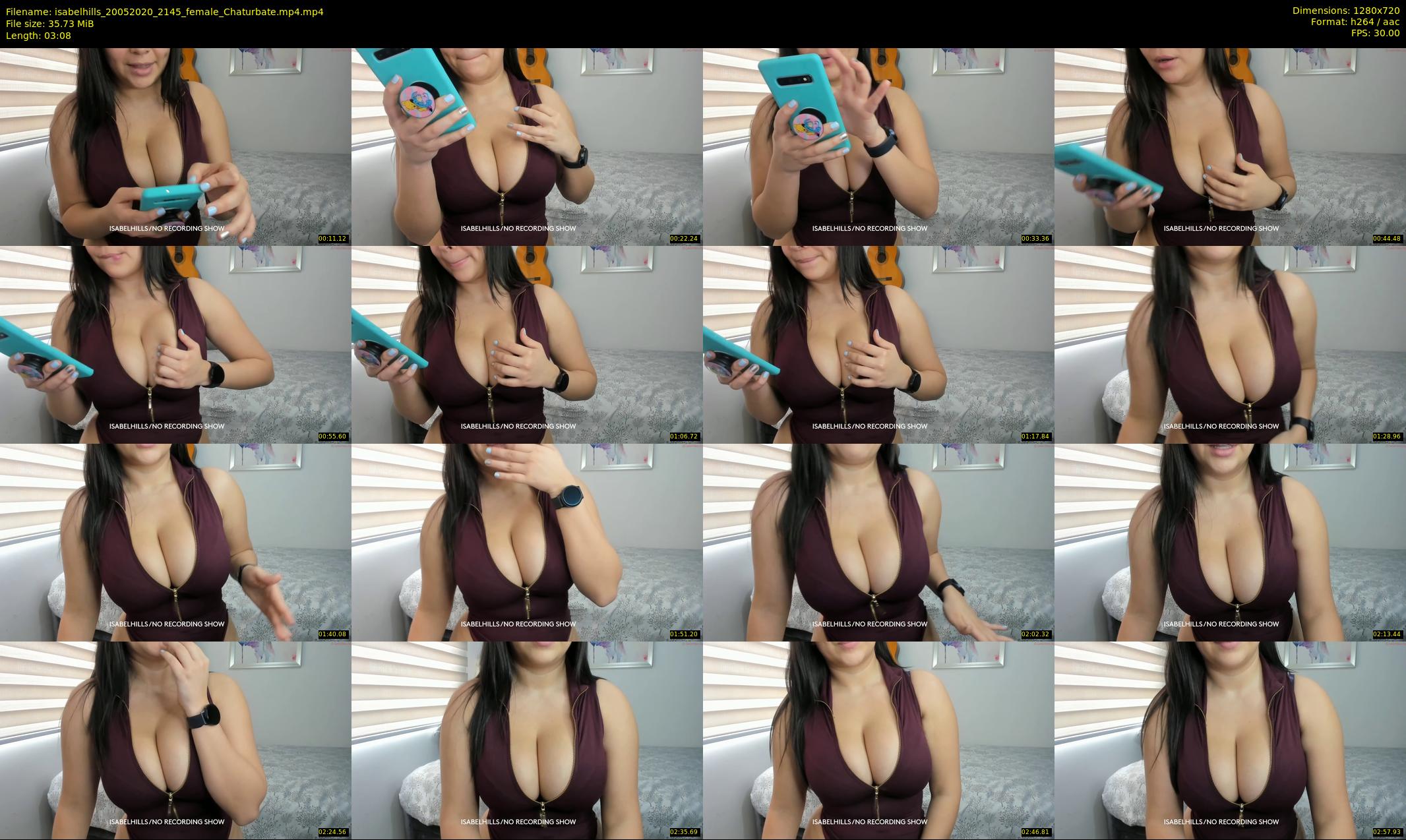 isabelhills — 4 minute Chaturbate female cam show recording, 720p, May 20, 2020