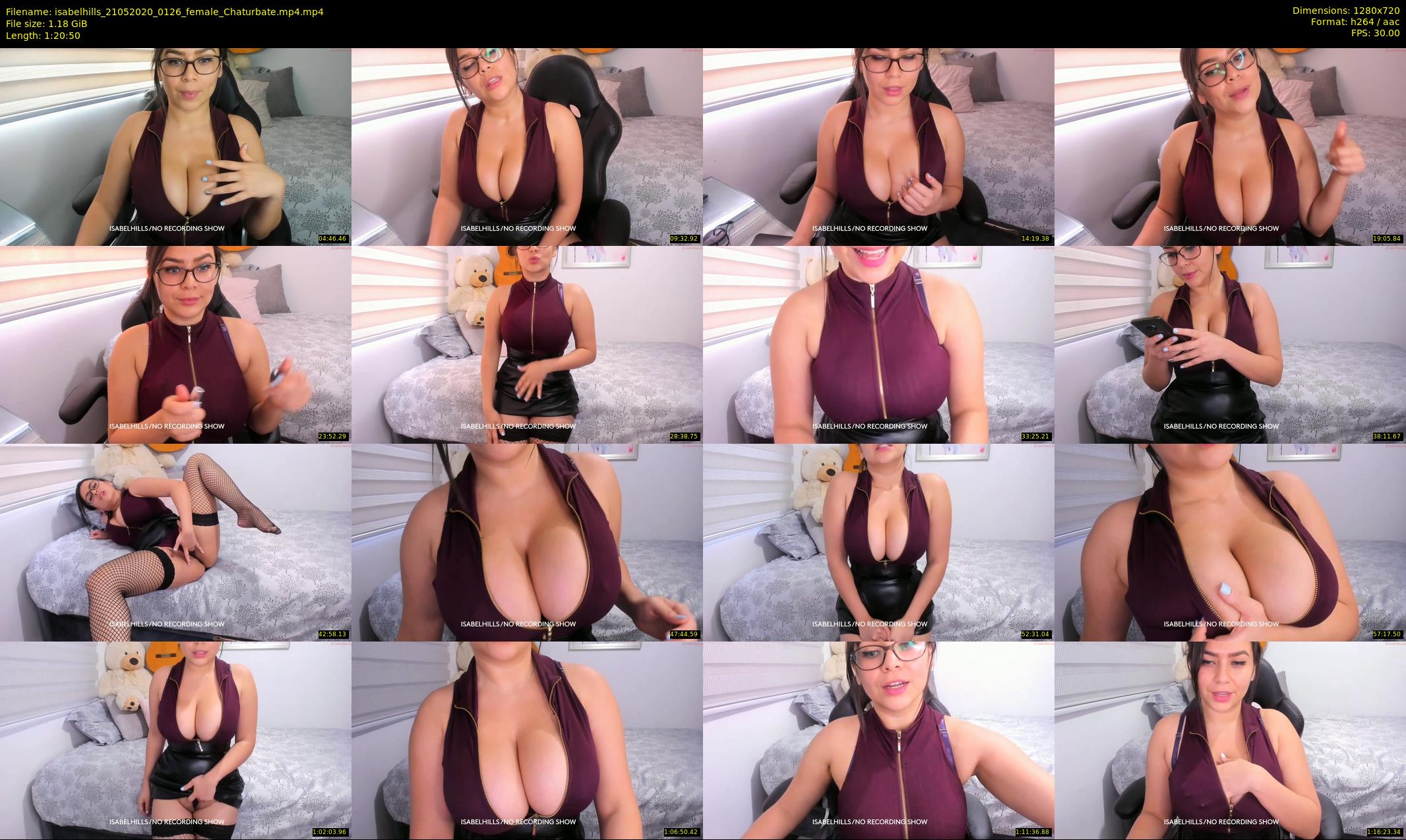 isabelhills — 81 minute Chaturbate female cam show recording, 720p, May 21, 2020