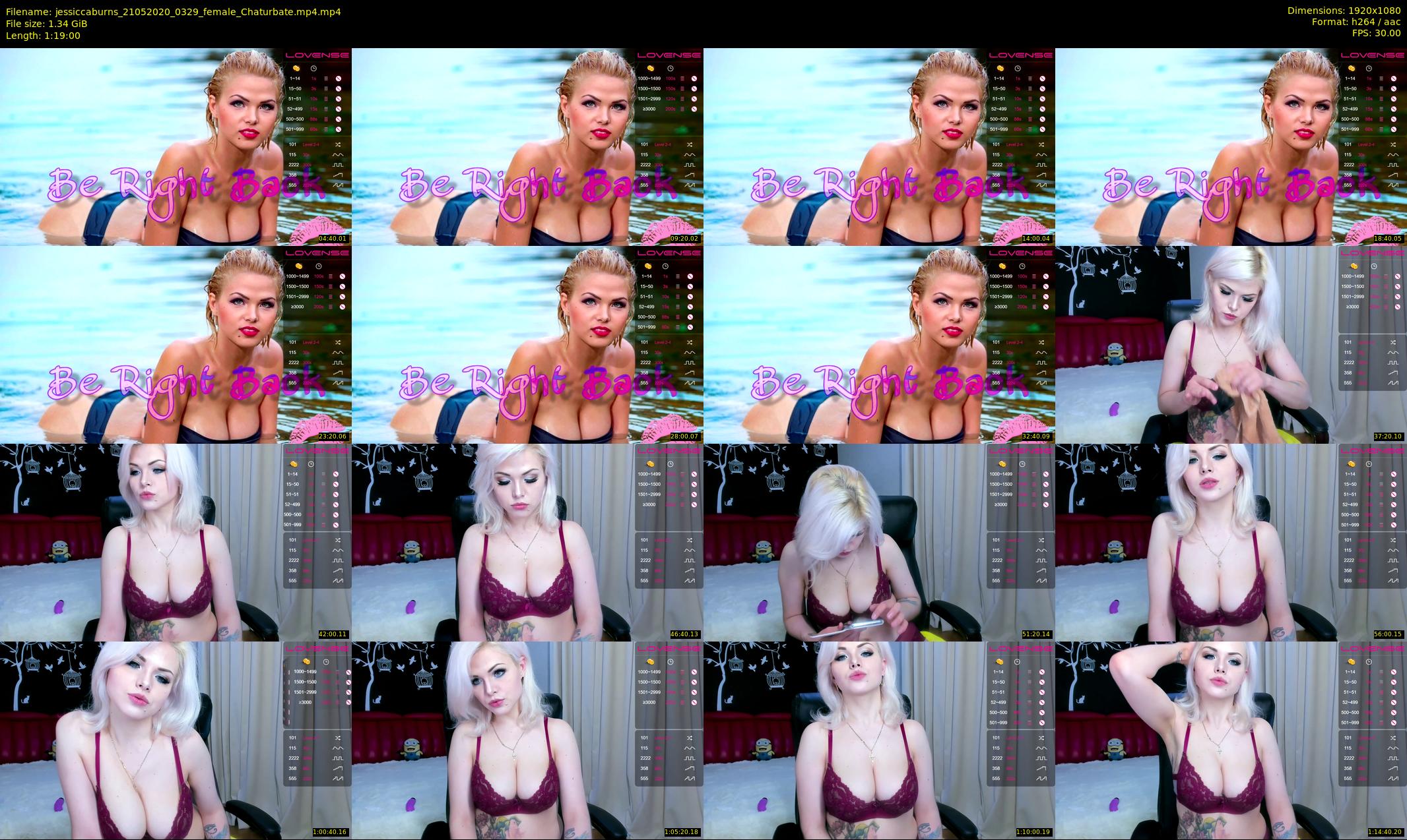 jessiccaburns — 79 minute Chaturbate female cam show recording, 1080p, May 21, 2020