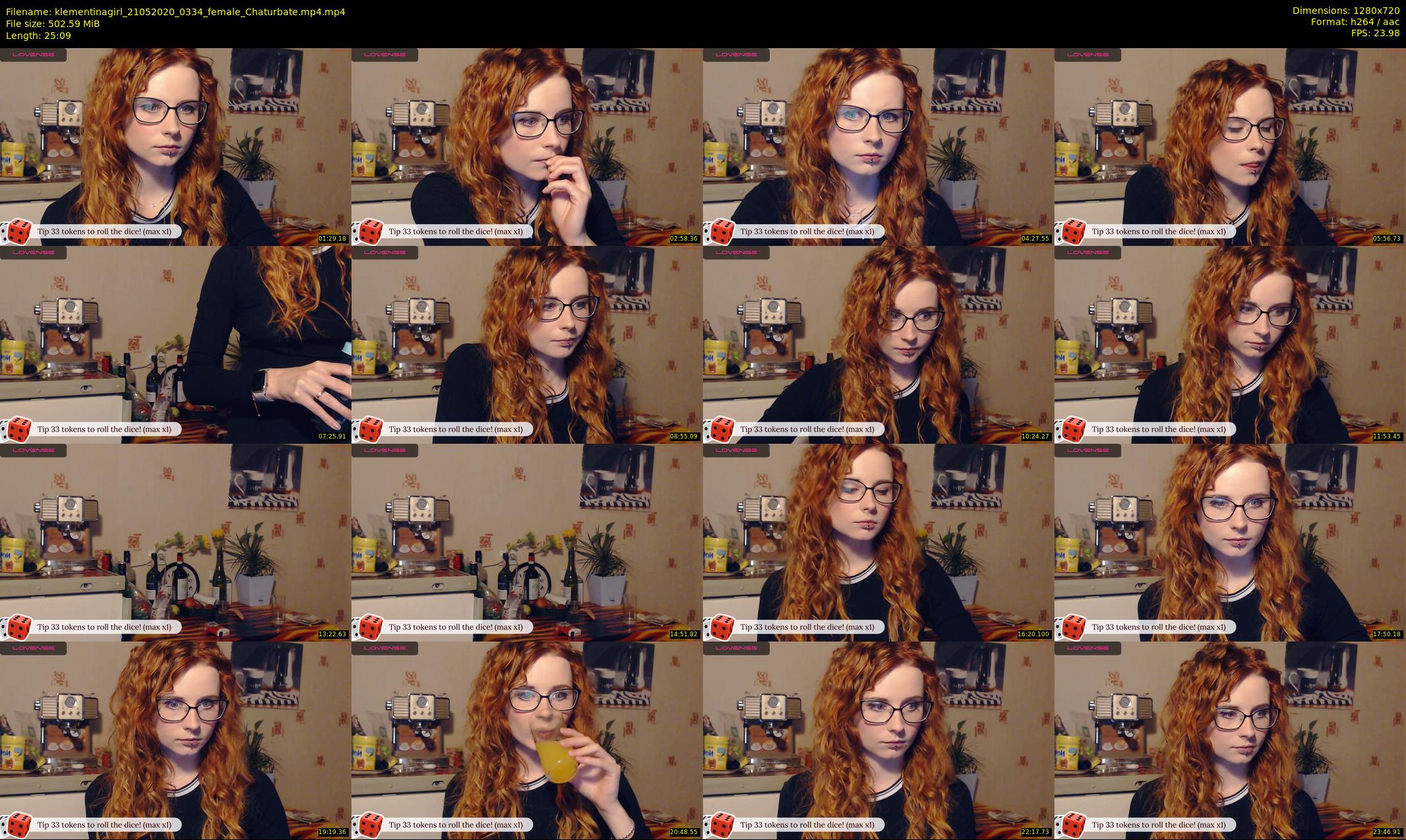 klementinagirl — 26 minute Chaturbate female cam show recording, 720p, May 21, 2020