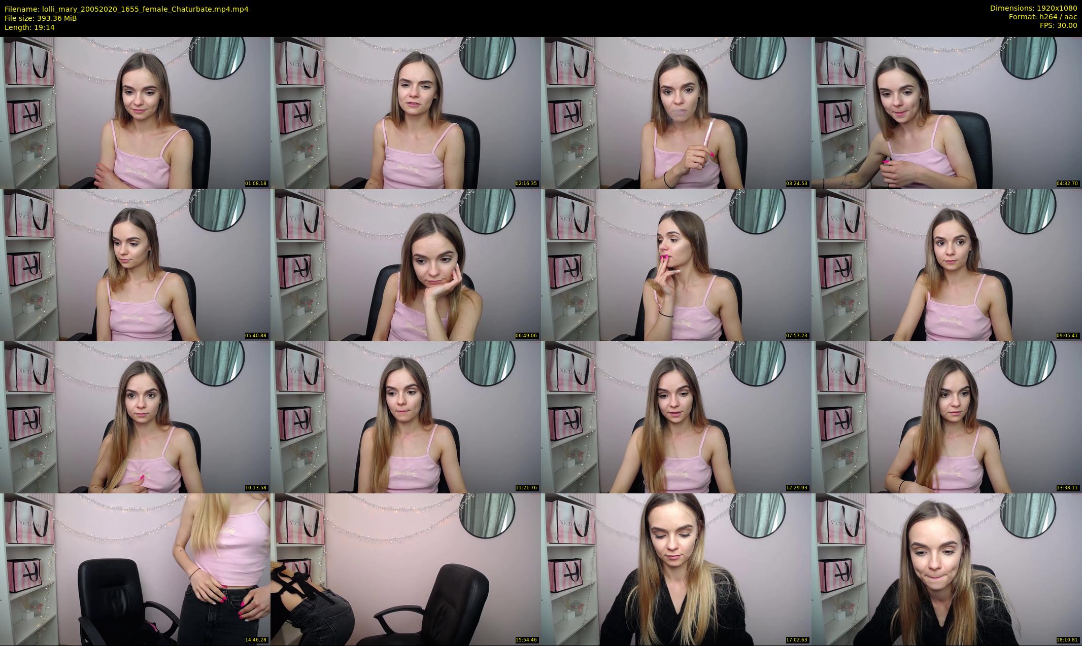 lolli_mary — 20 minute Chaturbate female cam show recording, 1080p, May 20, 2020