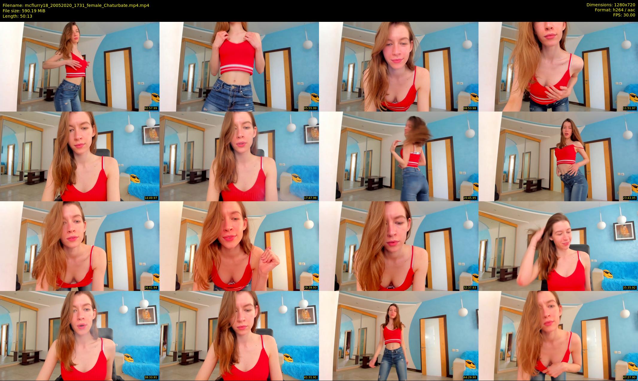 mcflurry18 — 51 minute Chaturbate female cam show recording, 720p, May 20, 2020