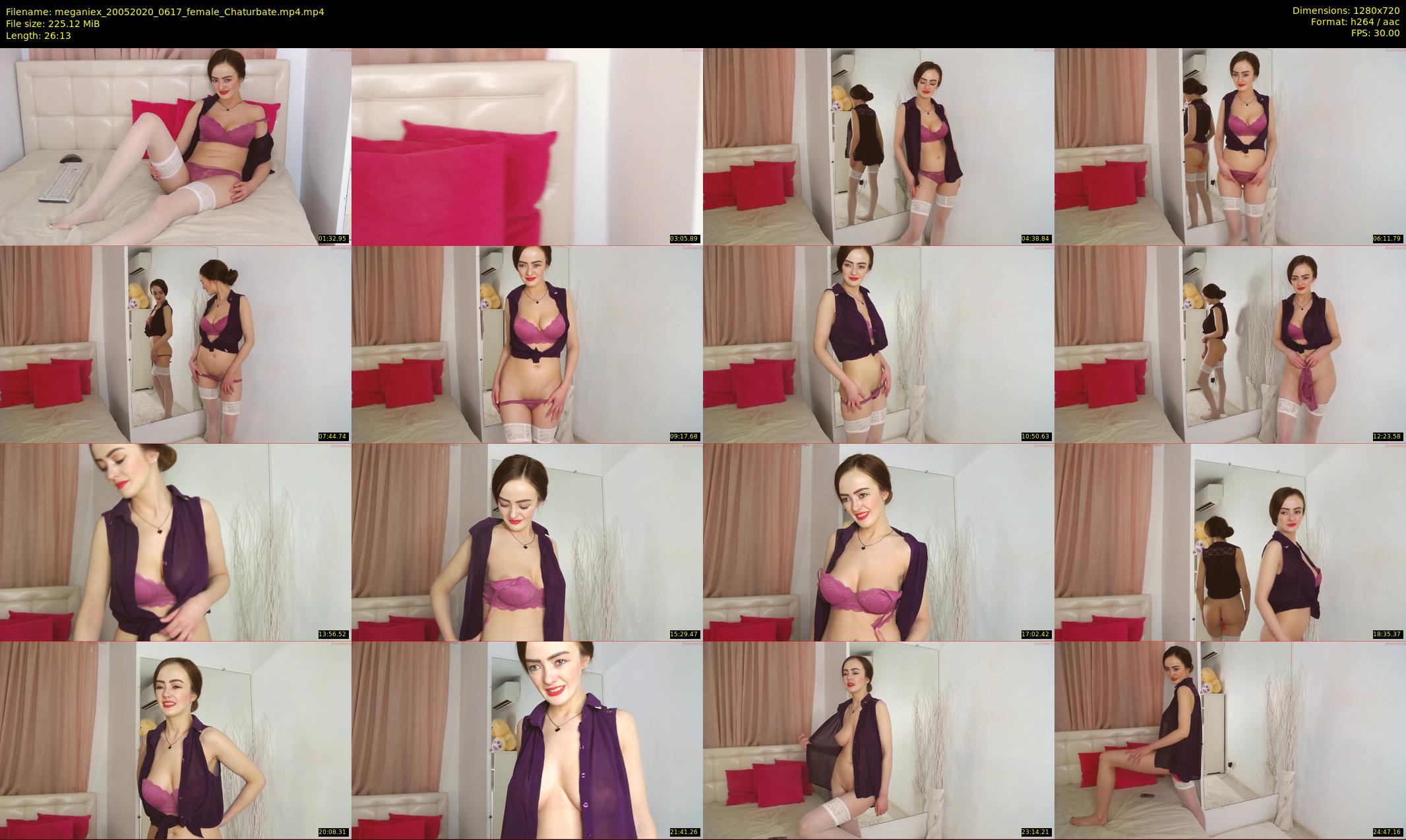 meganiex — 27 minute Chaturbate female cam show recording, 720p, May 20, 2020