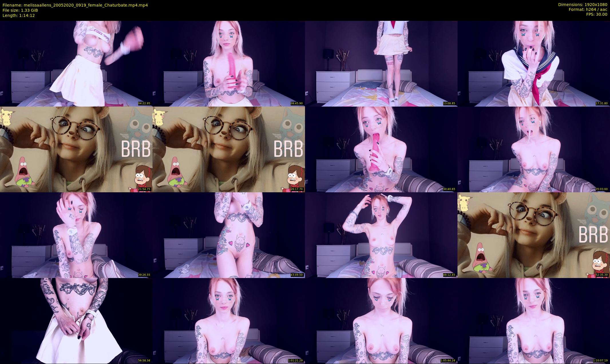 melissaallens — 75 minute Chaturbate female cam show recording, 1080p, May 20, 2020