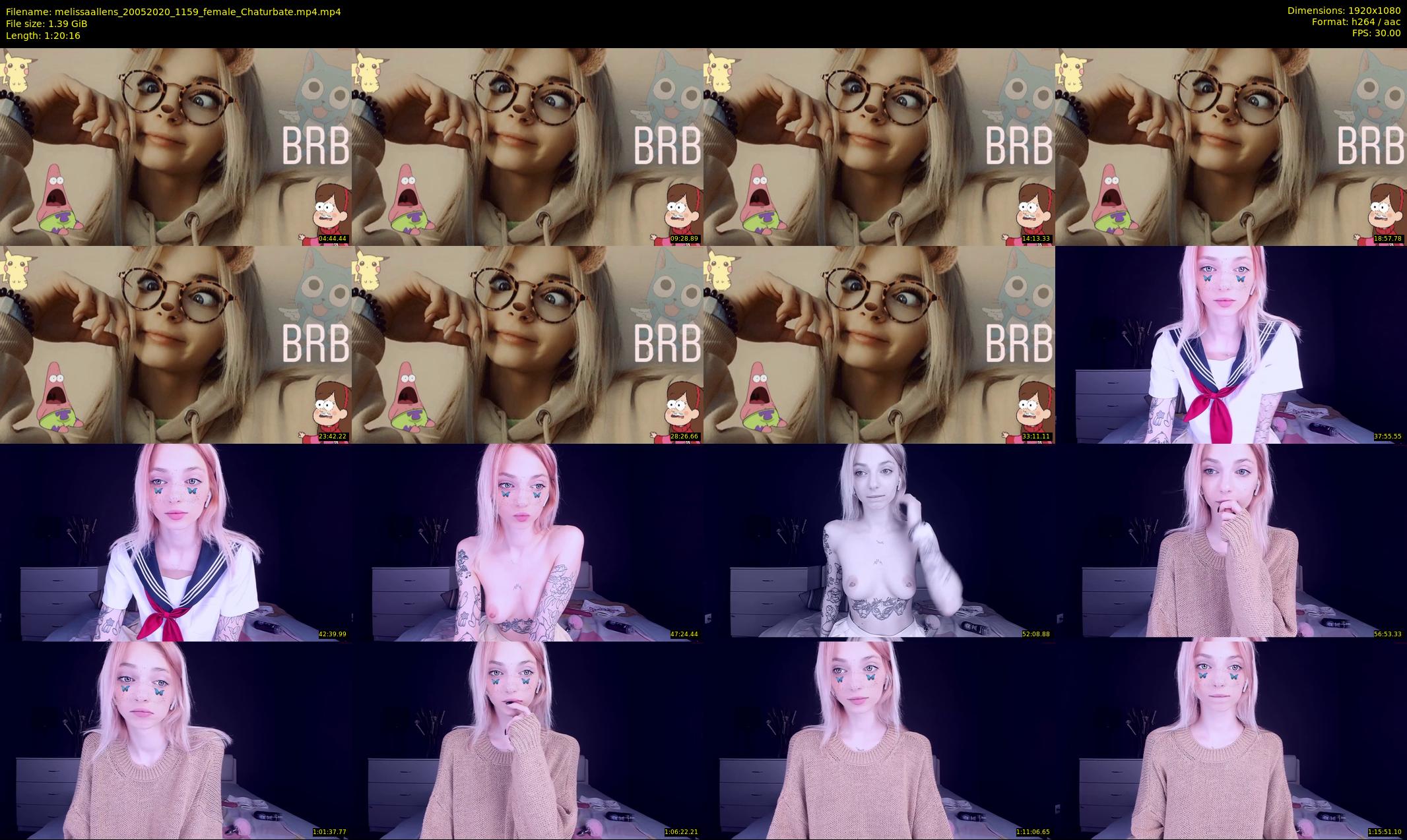 melissaallens — 81 minute Chaturbate female cam show recording, 1080p, May 20, 2020