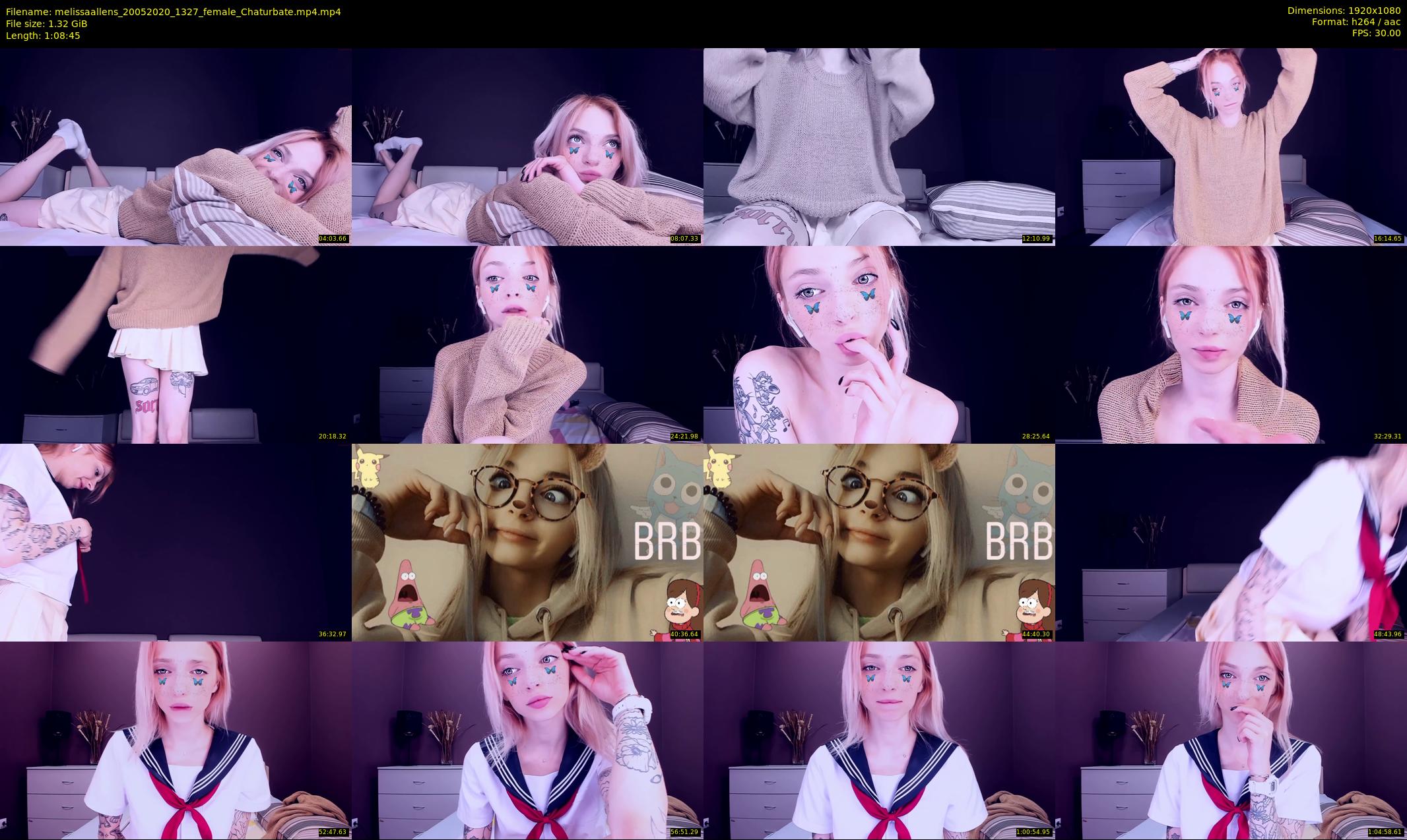 melissaallens — 69 minute Chaturbate female cam show recording, 1080p, May 20, 2020