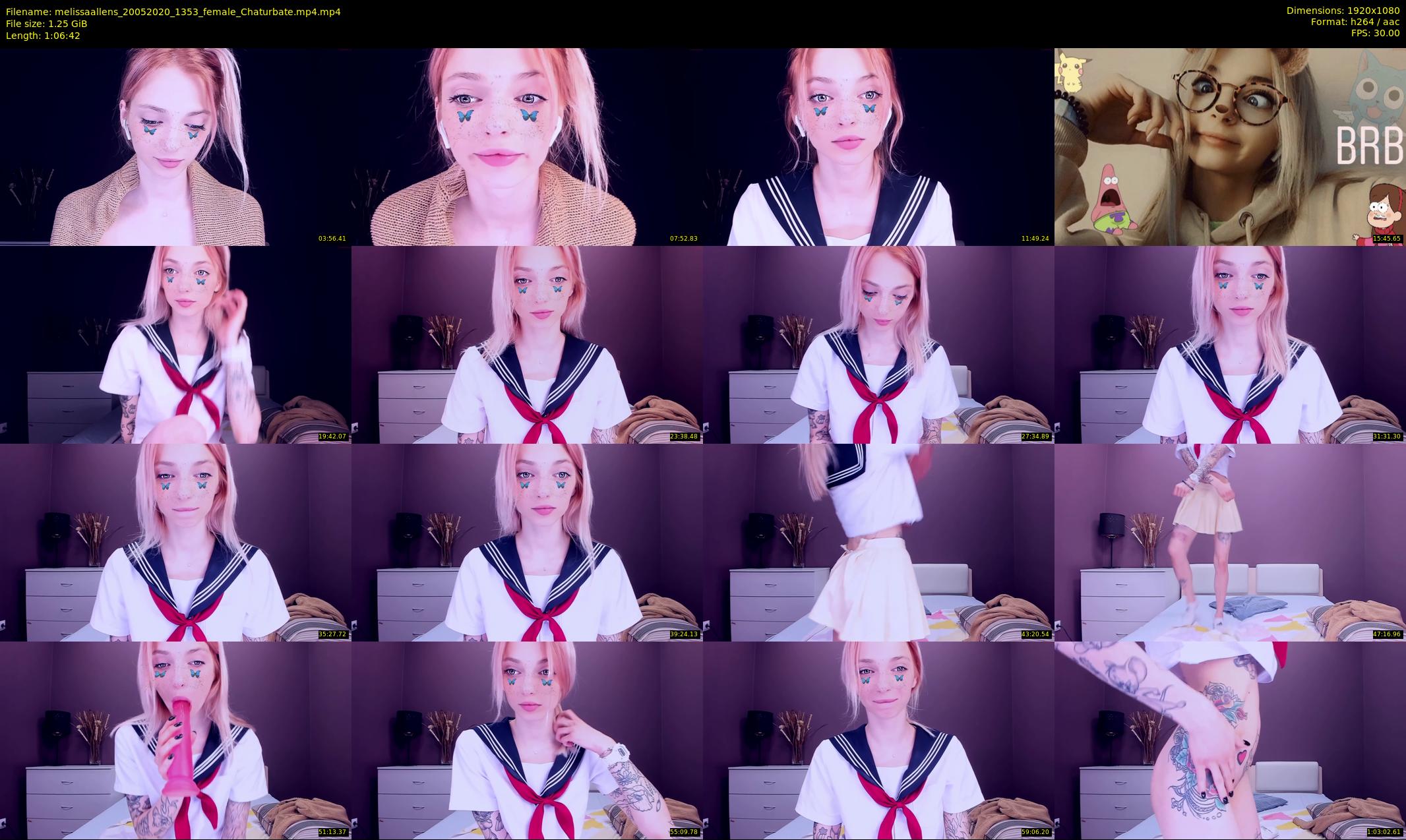 melissaallens — 67 minute Chaturbate female cam show recording, 1080p, May 20, 2020