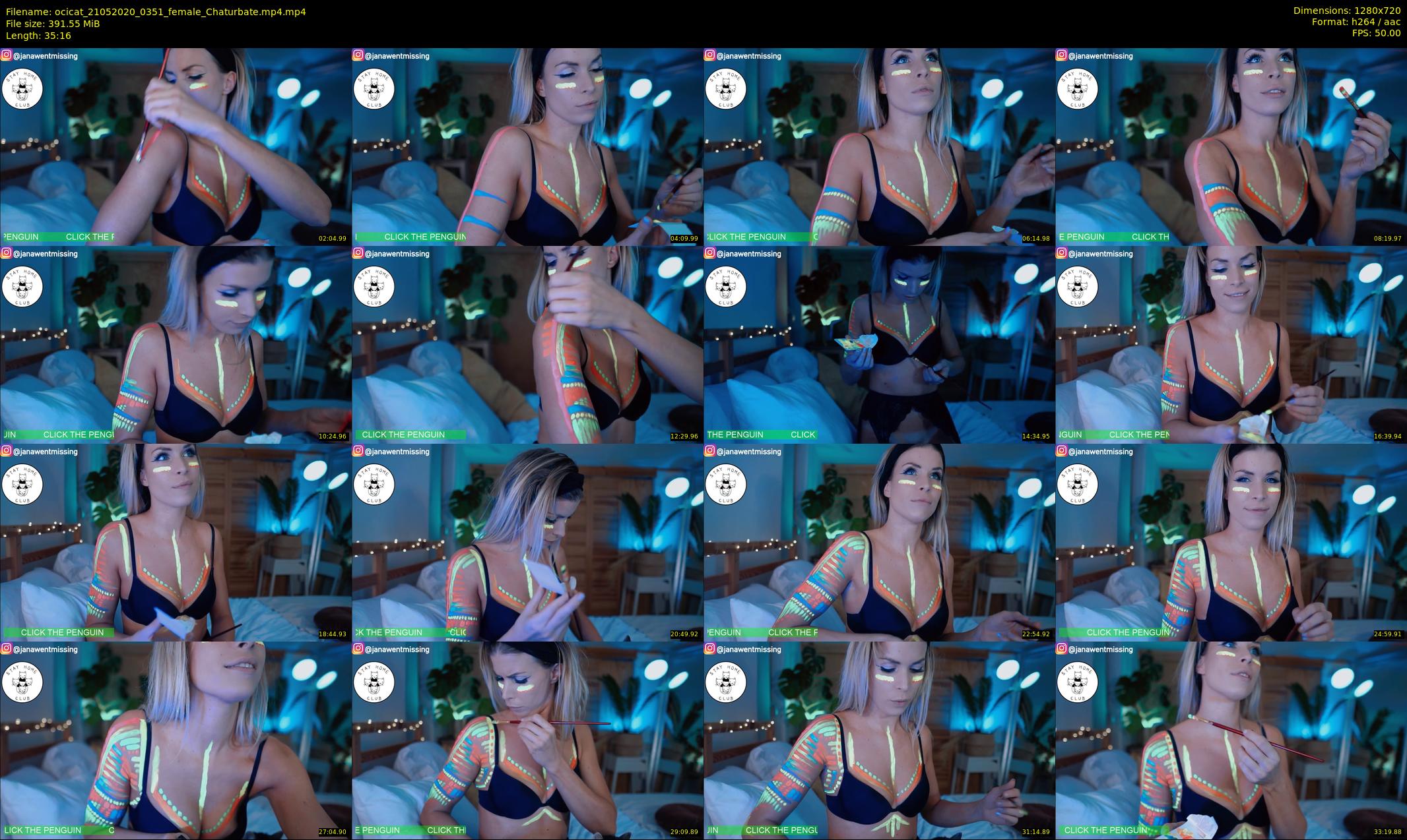 ocicat — 36 minute Chaturbate female cam show recording, 720p, May 21, 2020