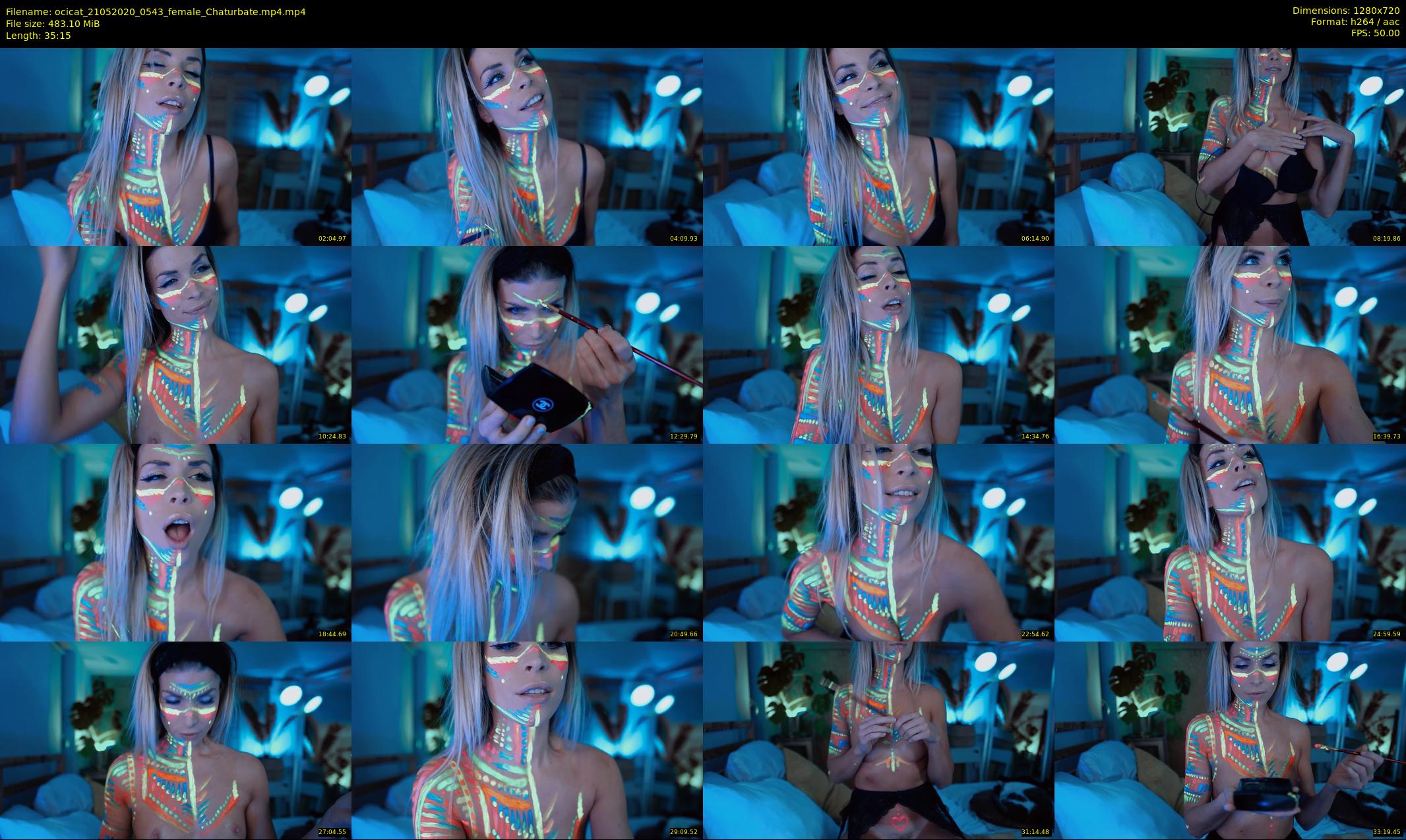 ocicat — 36 minute Chaturbate female cam show recording, 720p, May 21, 2020