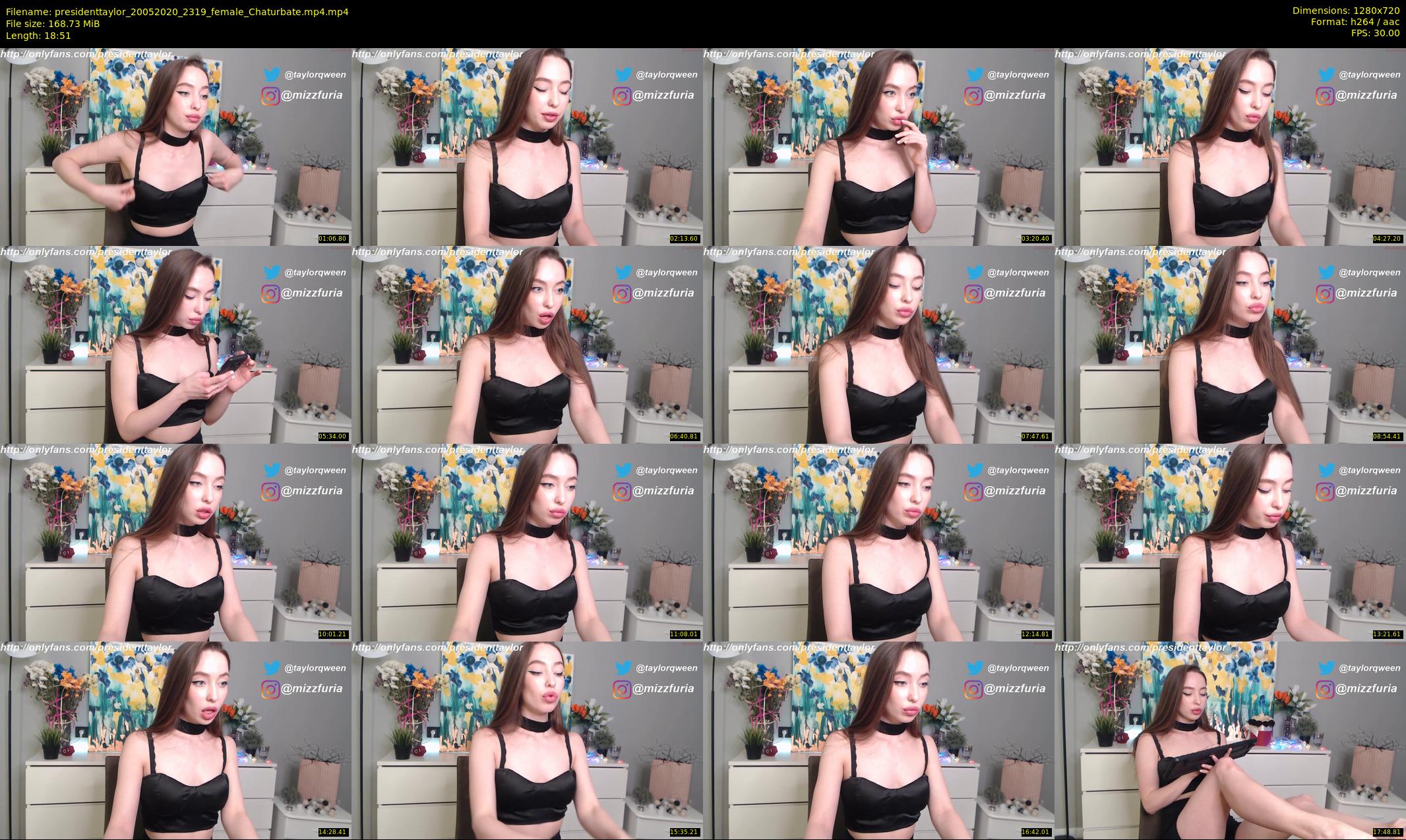 presidenttaylor — 19 minute Chaturbate female cam show recording, 720p, May 20, 2020