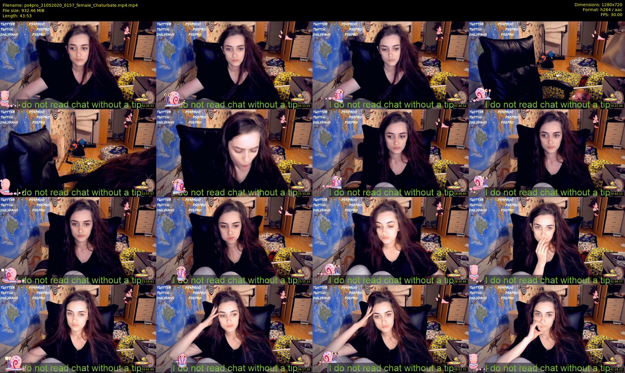 ps4pro — 44 minute Chaturbate female cam show recording, 720p, May 21, 2020