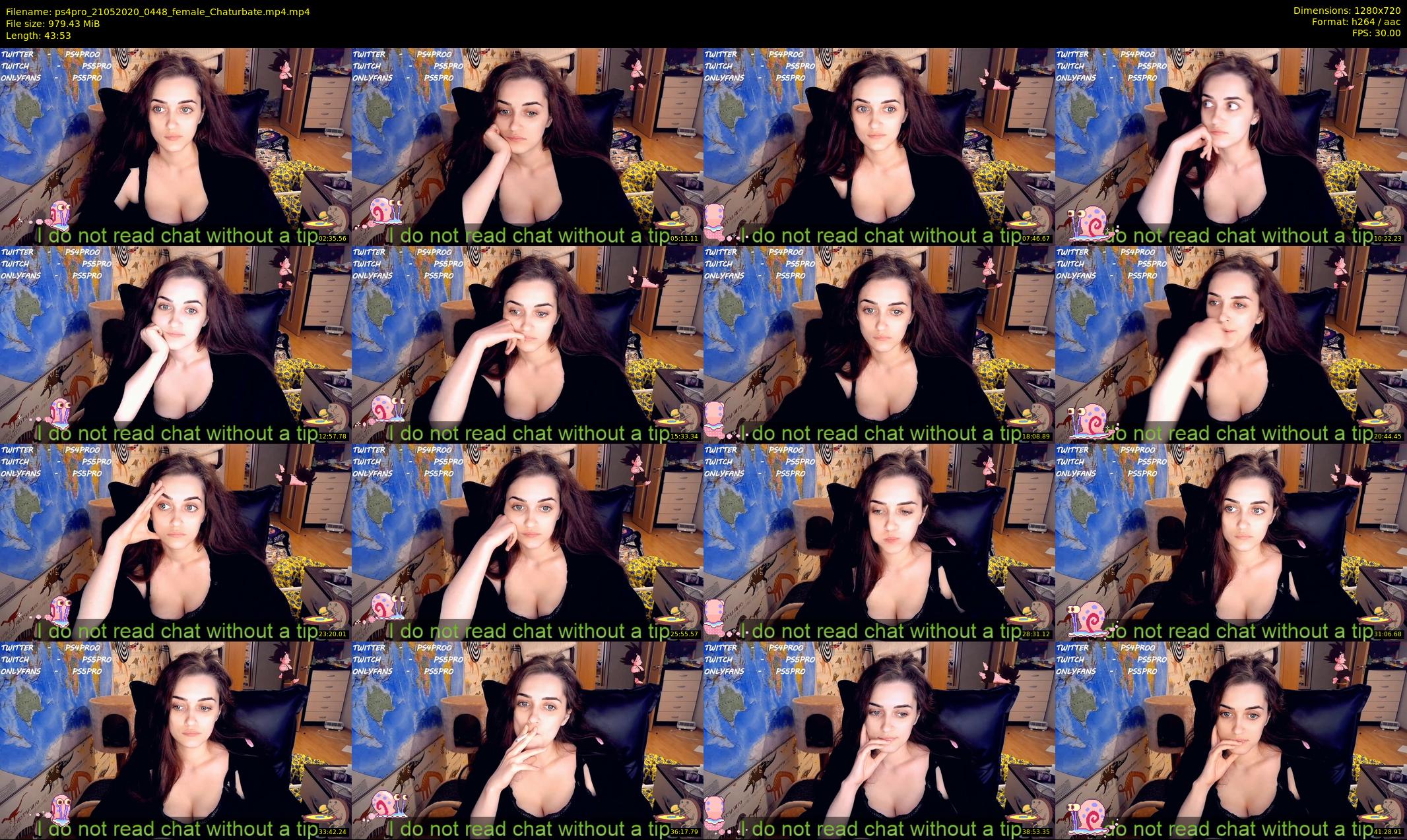 ps4pro — 44 minute Chaturbate female cam show recording, 720p, May 21, 2020