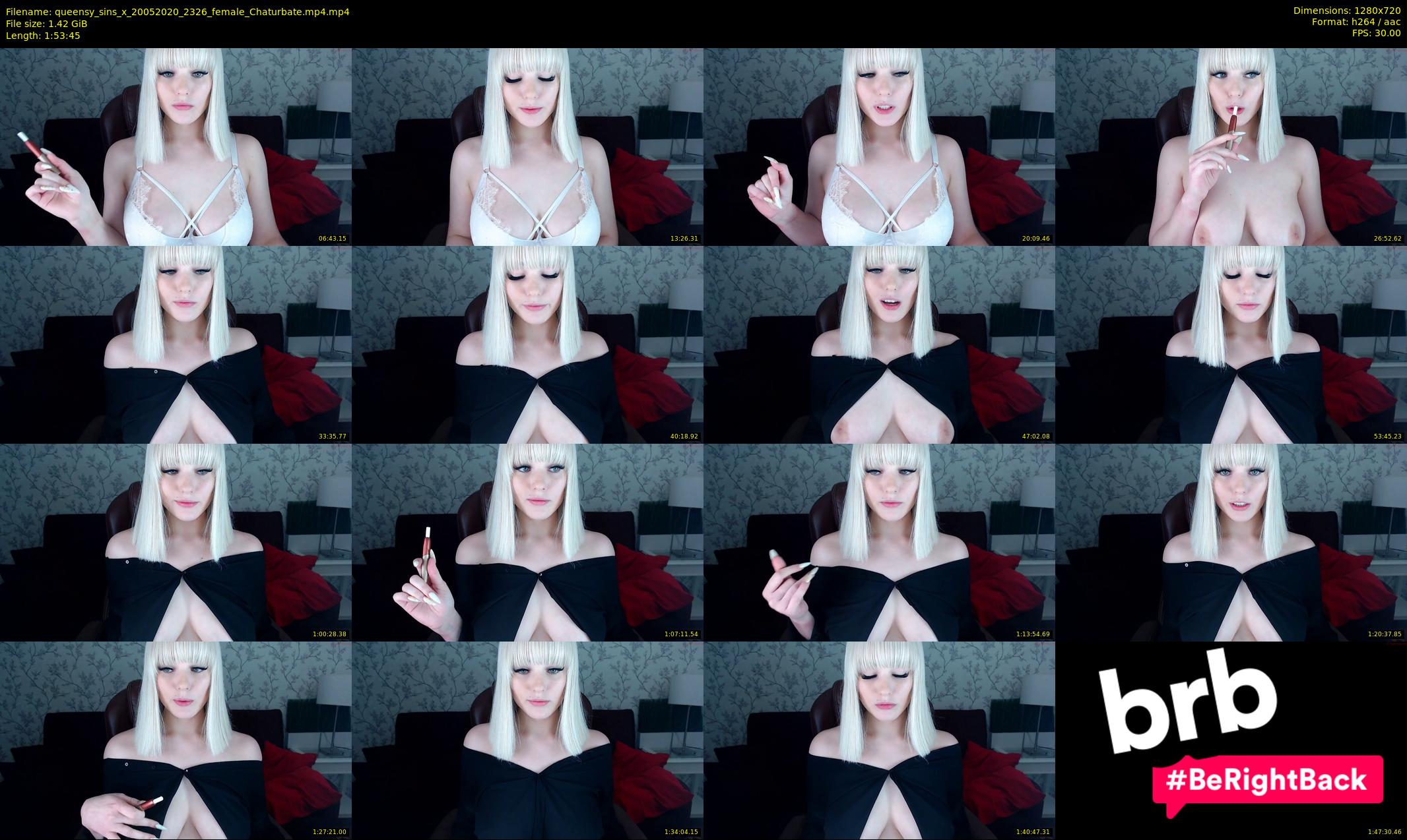 queensy_sins_x — 114 minute Chaturbate female cam show recording, 720p, May 20, 2020