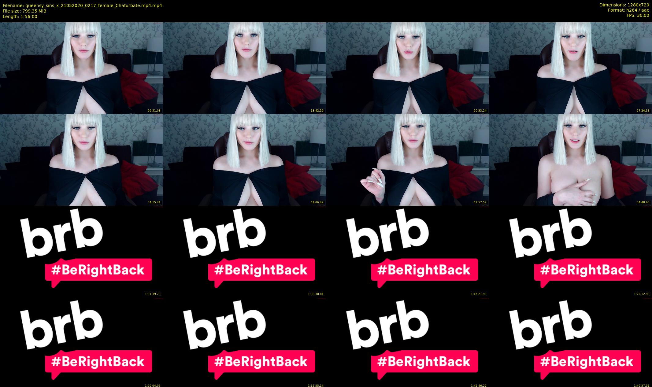 queensy_sins_x — 116 minute Chaturbate female cam show recording, 720p, May 21, 2020