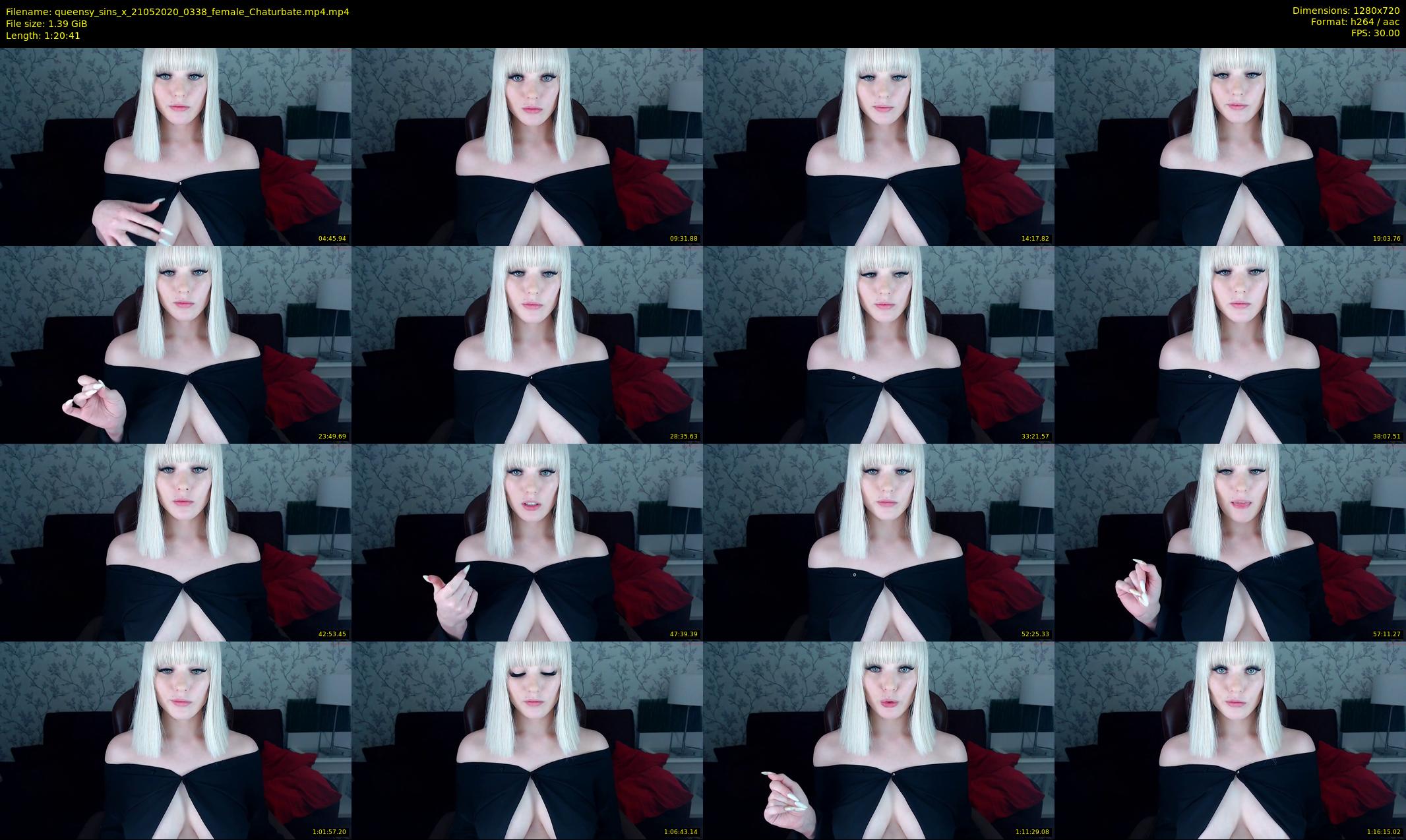 queensy_sins_x — 81 minute Chaturbate female cam show recording, 720p, May 21, 2020