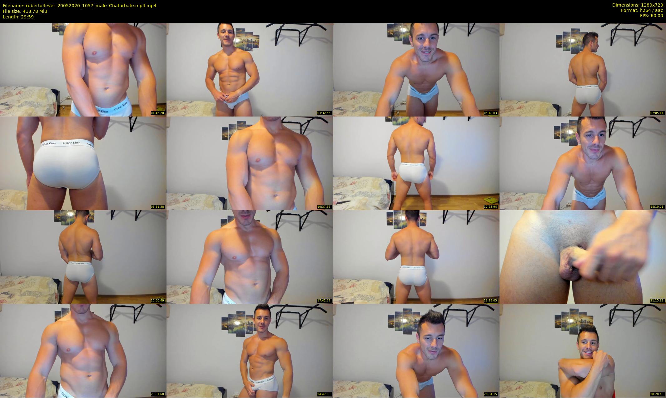 roberto4ever — 30 minute Chaturbate male cam show recording, 720p, May 20, 2020