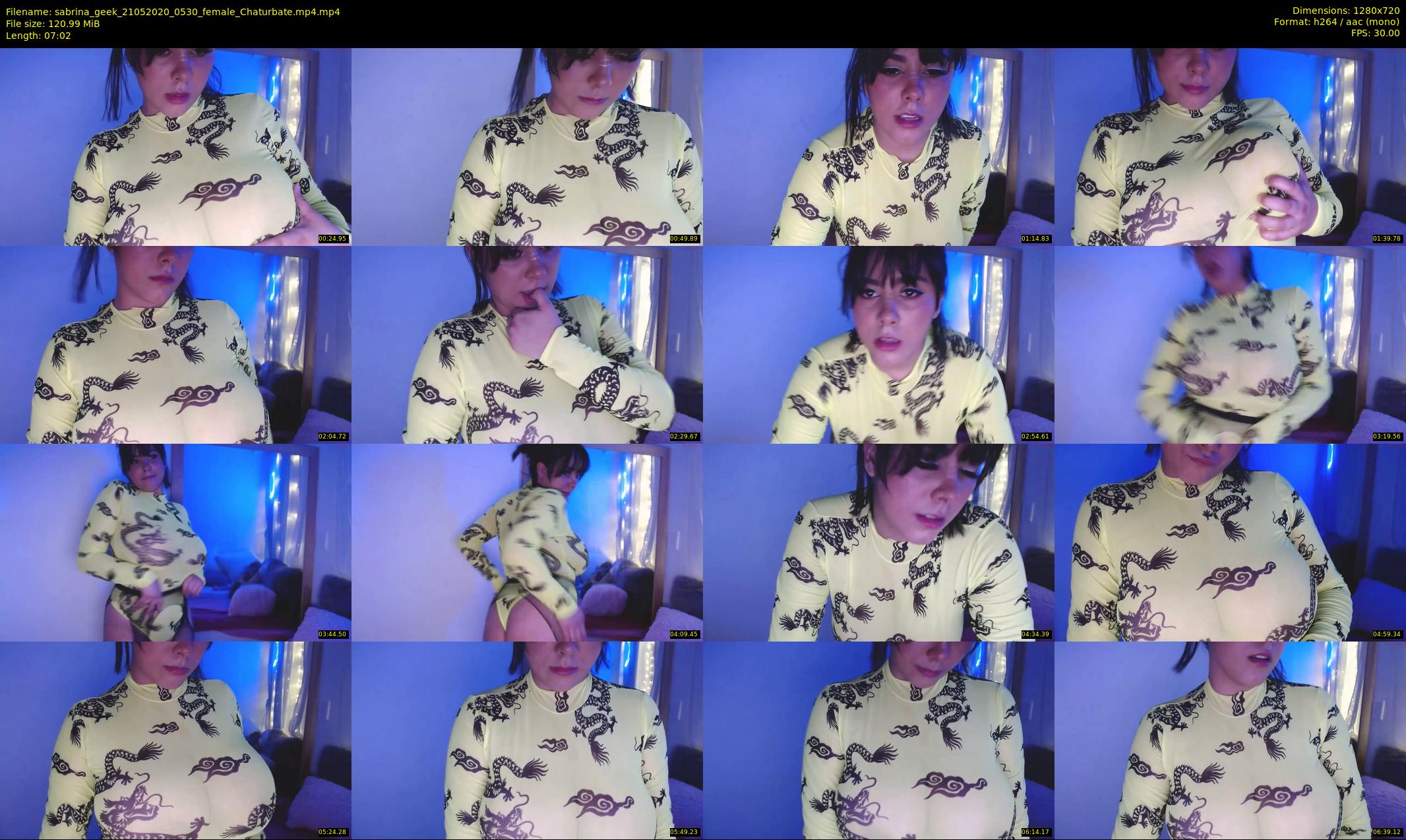 sabrina_geek — 8 minute Chaturbate female cam show recording, 720p, May 21, 2020