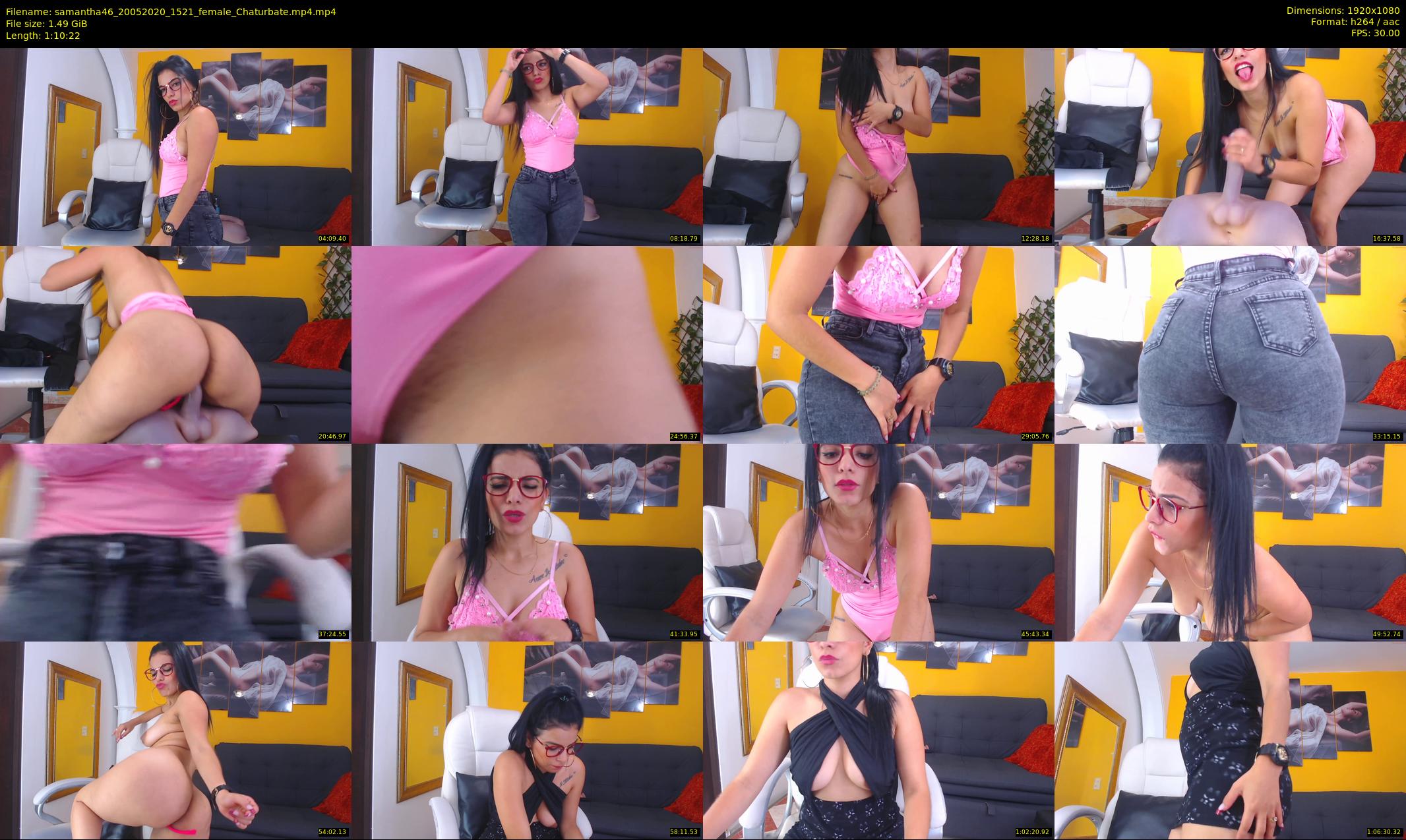 samantha46 — 71 minute Chaturbate female cam show recording, 1080p, May 20, 2020