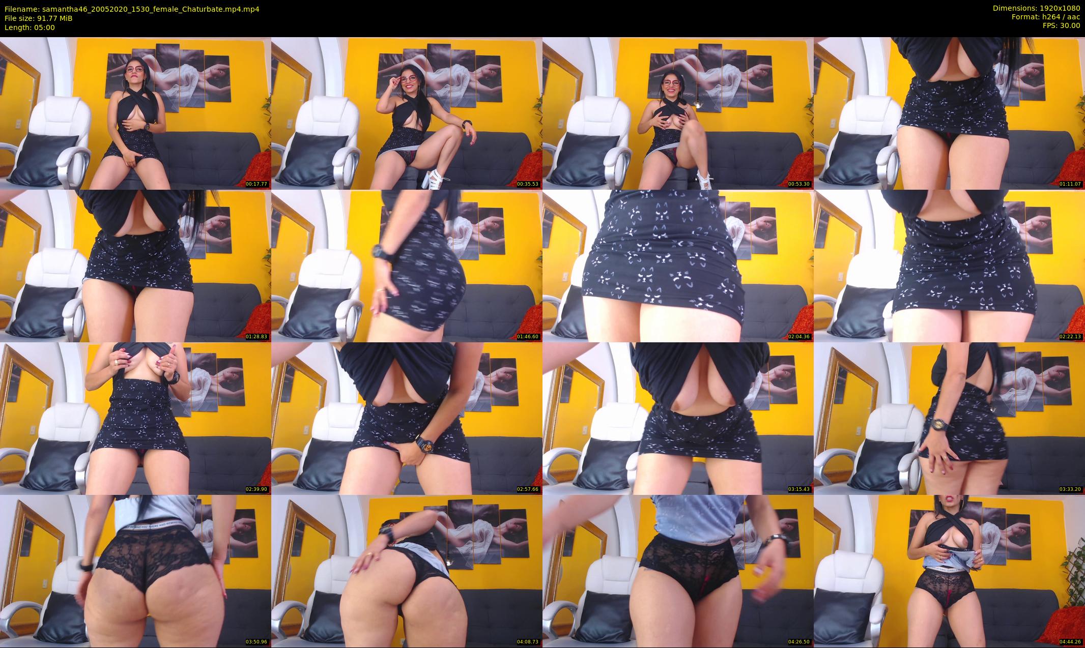 samantha46 — 5 minute Chaturbate female cam show recording, 1080p, May 20, 2020