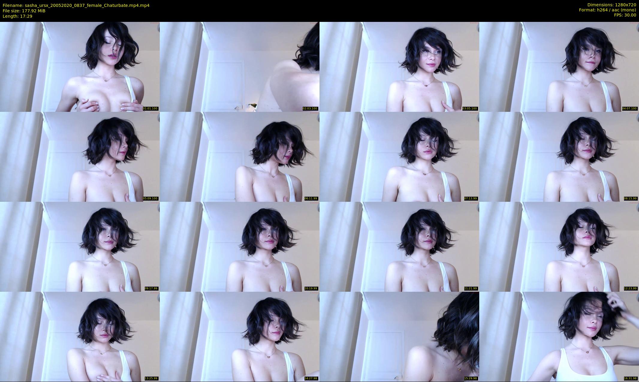 sasha_ursx — 18 minute Chaturbate female cam show recording, 720p, May 20, 2020