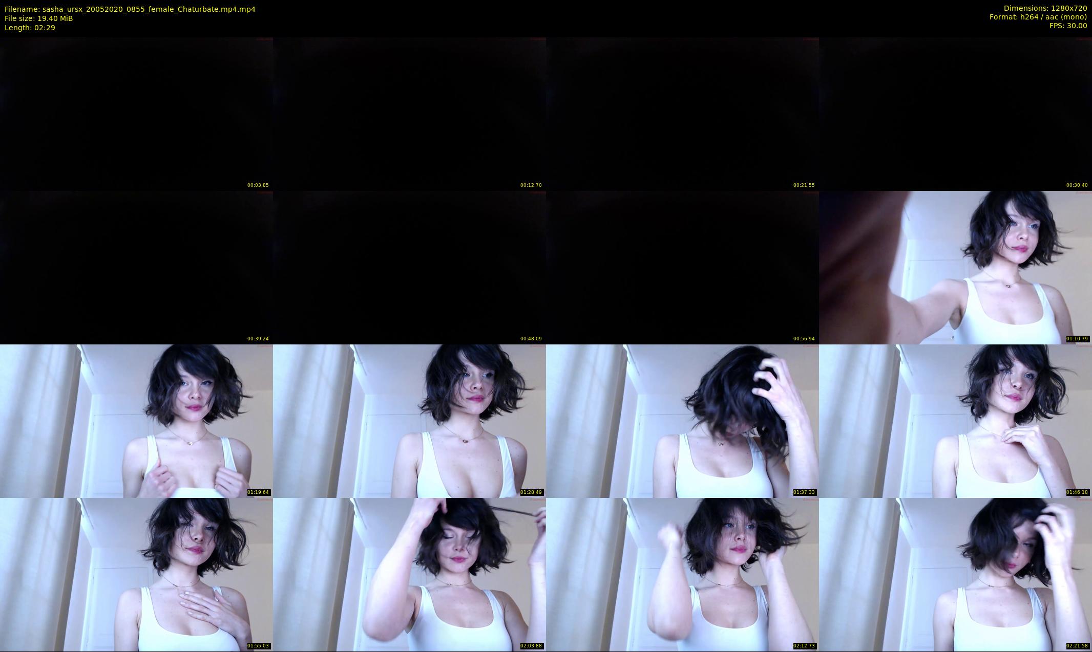 sasha_ursx — 3 minute Chaturbate female cam show recording, 720p, May 20, 2020
